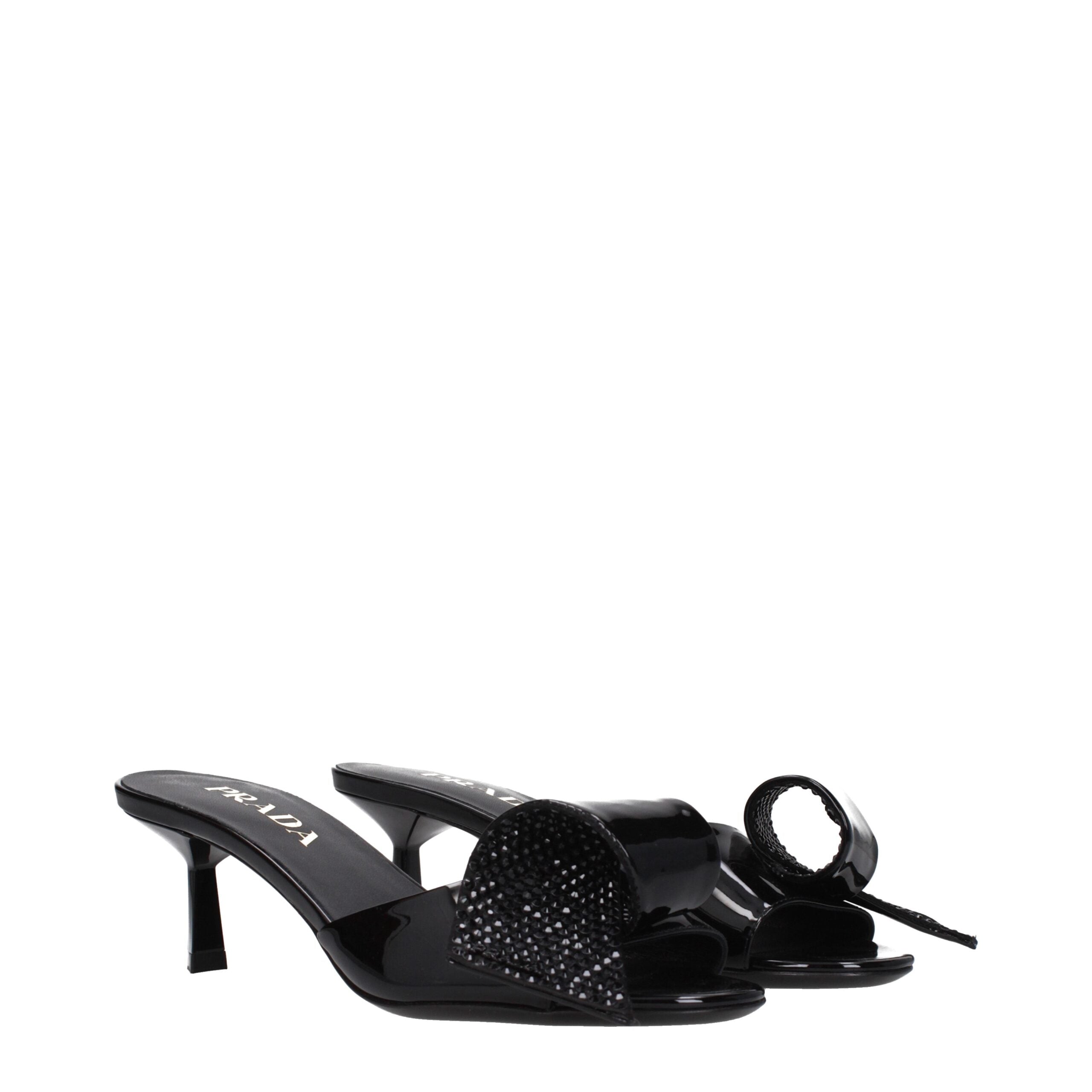 Prada Black Leather Sandal Prada