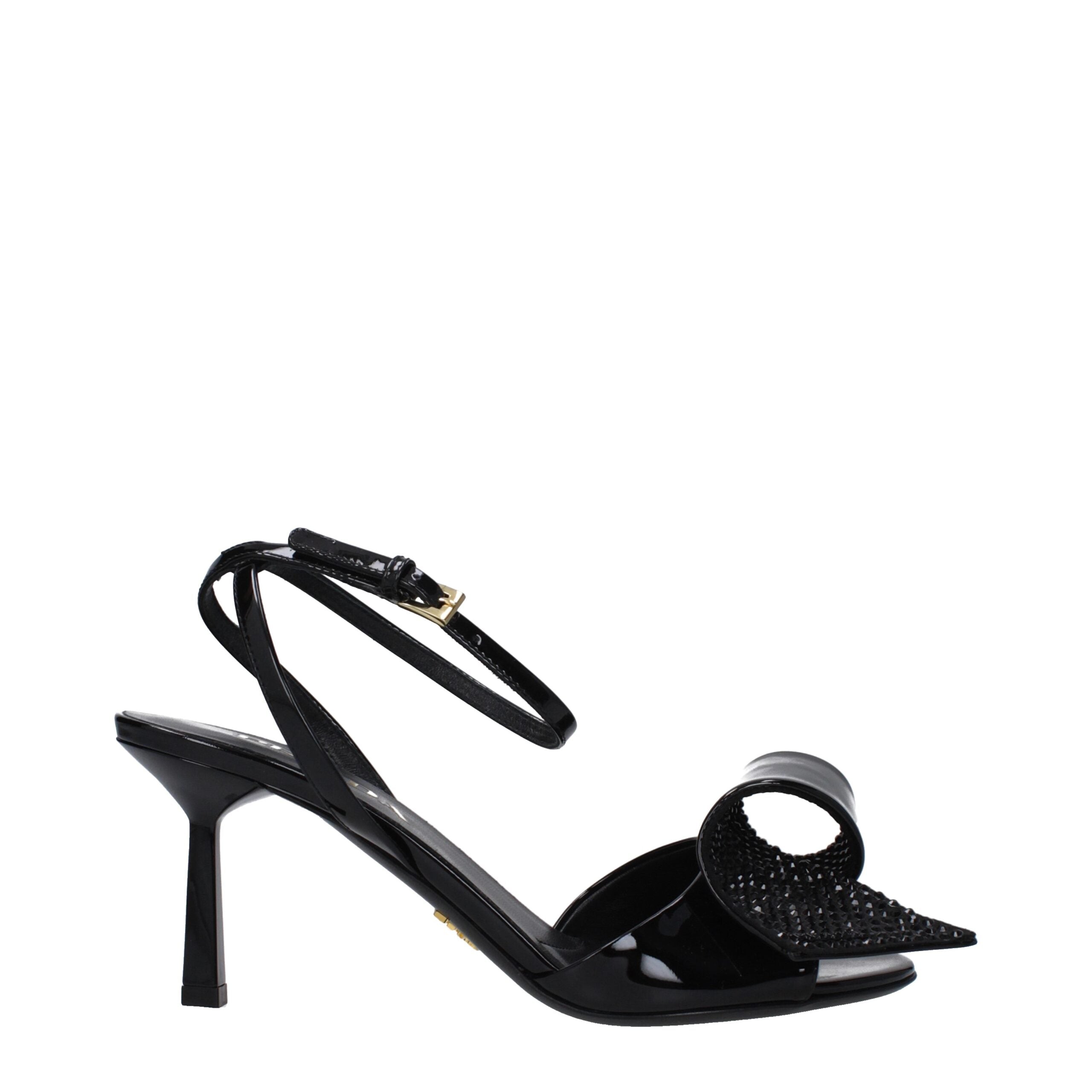 Prada Black Leather Sandal Prada