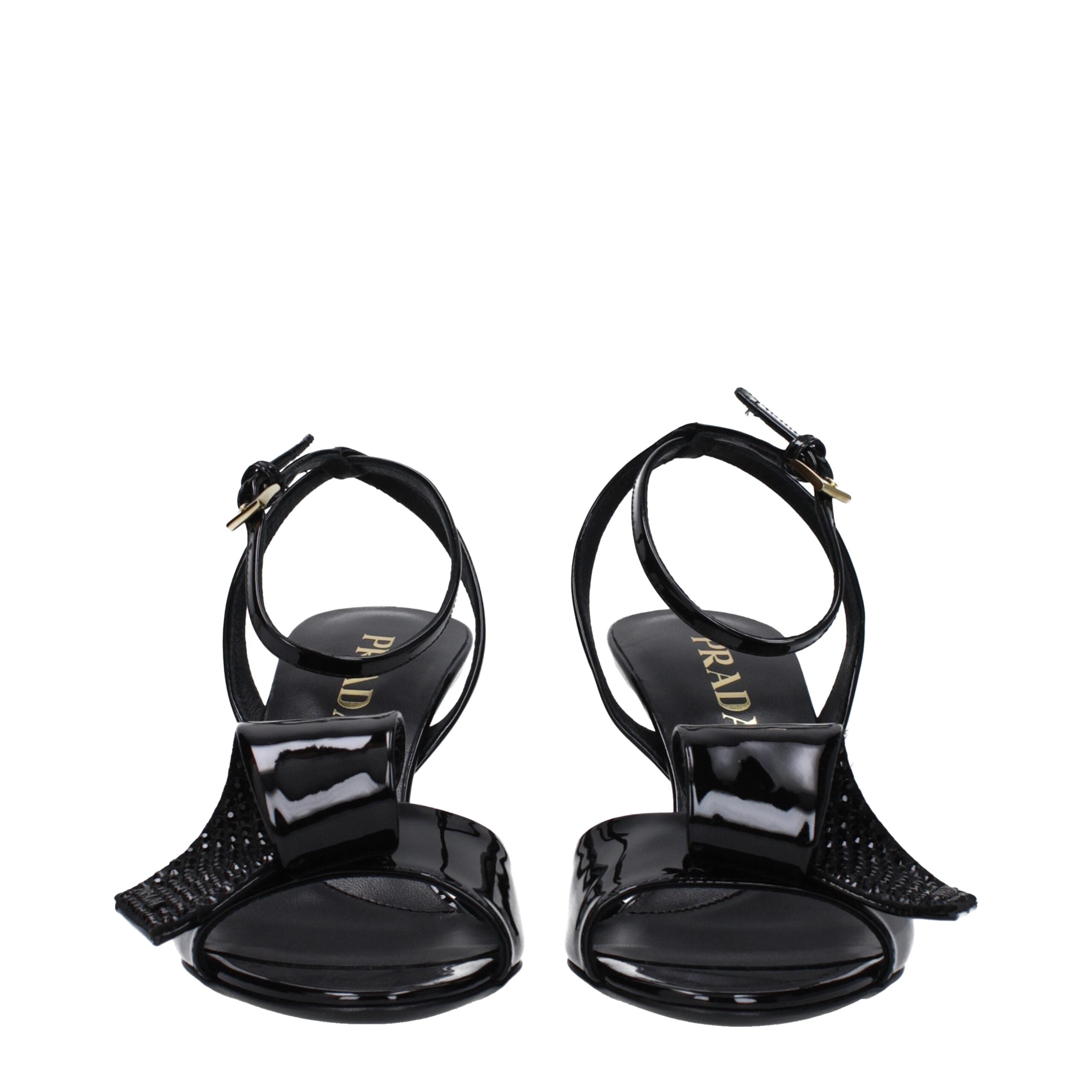 Prada Black Leather Sandal Prada