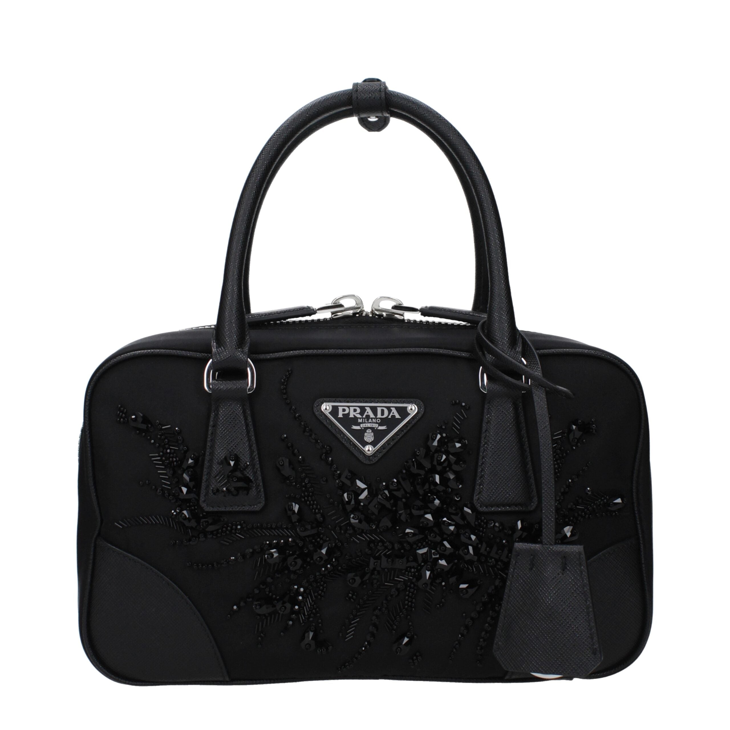 Prada Black Fabric Handbag Prada