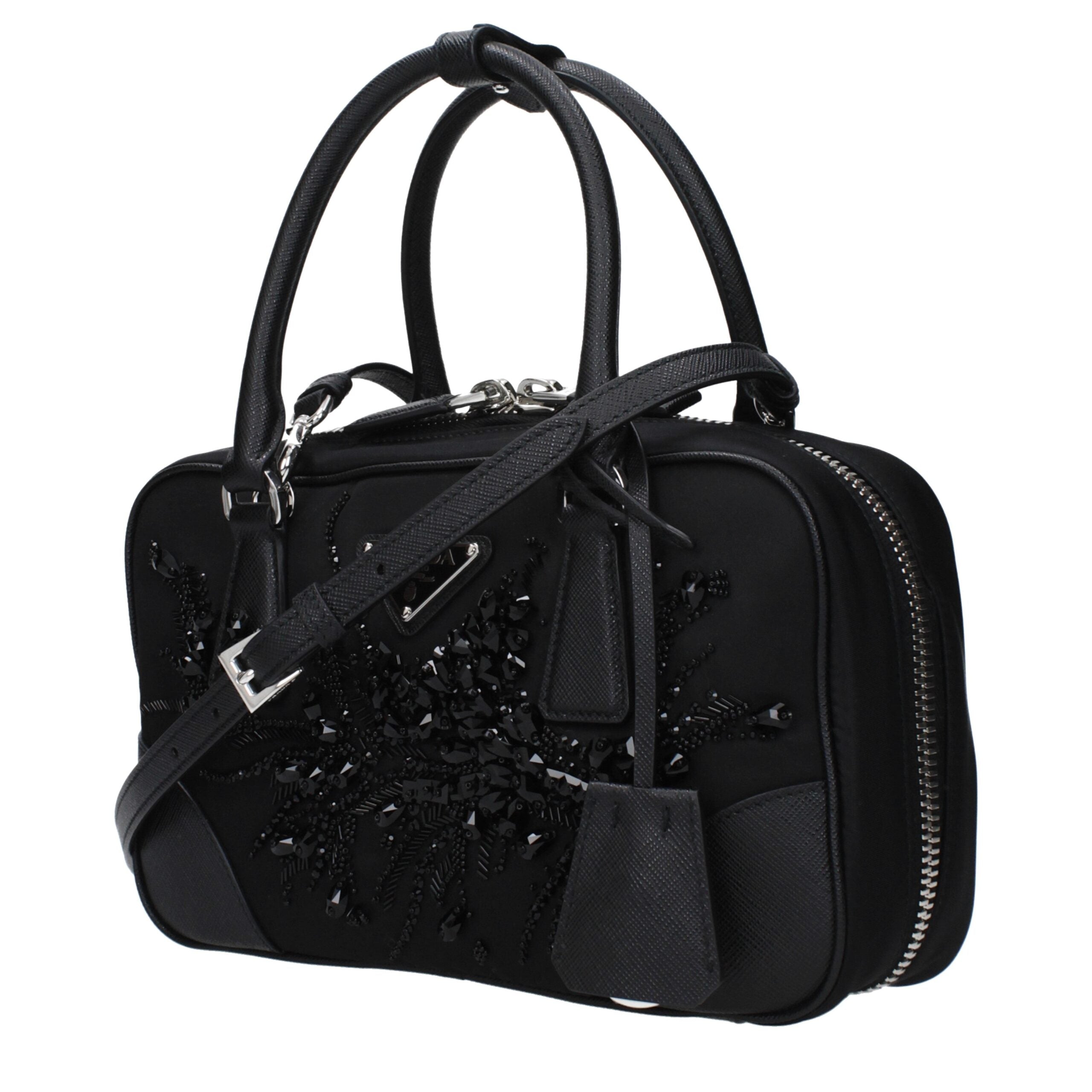 Prada Black Fabric Handbag Prada