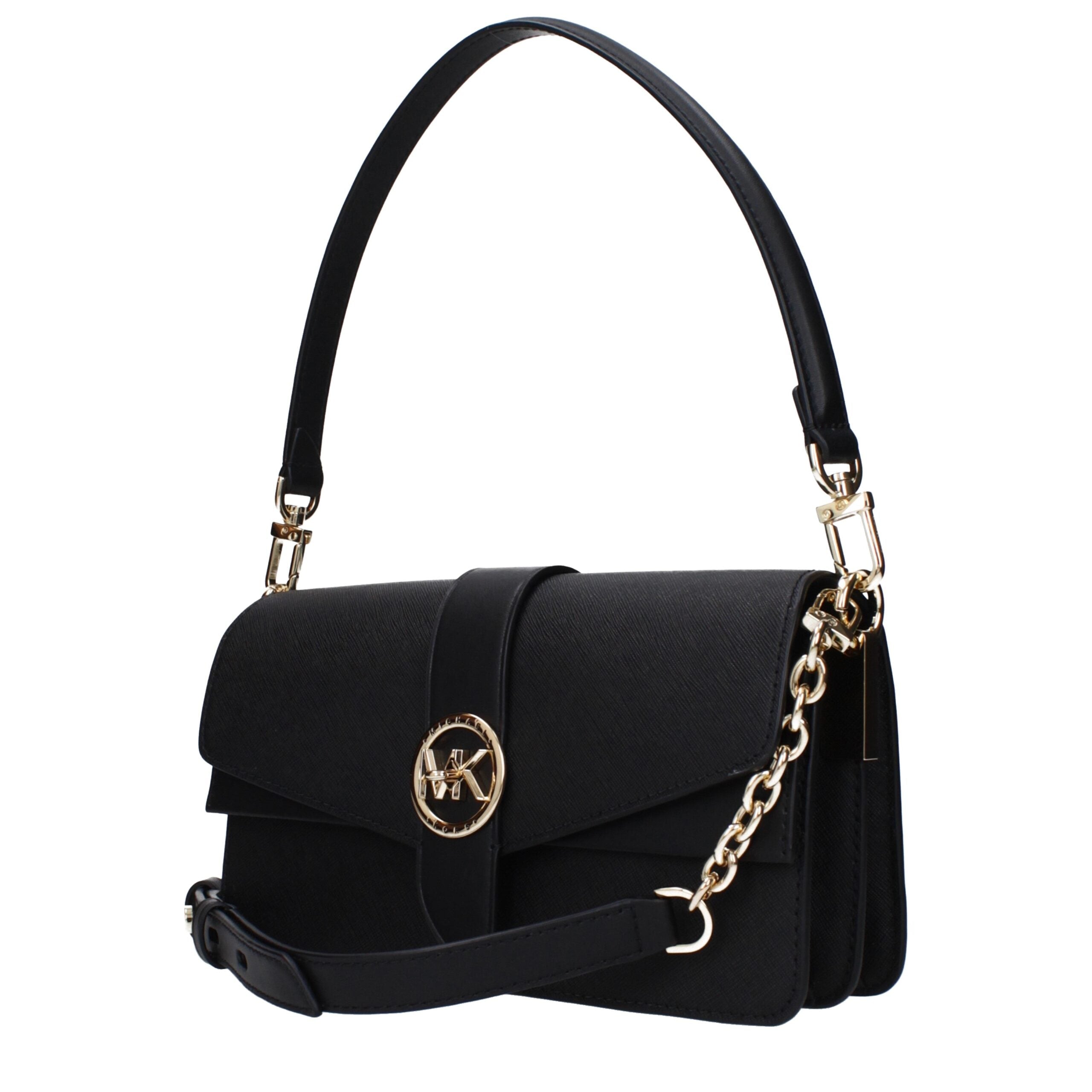 Michael Kors Black Leather Shoulder Bag Michael Kors