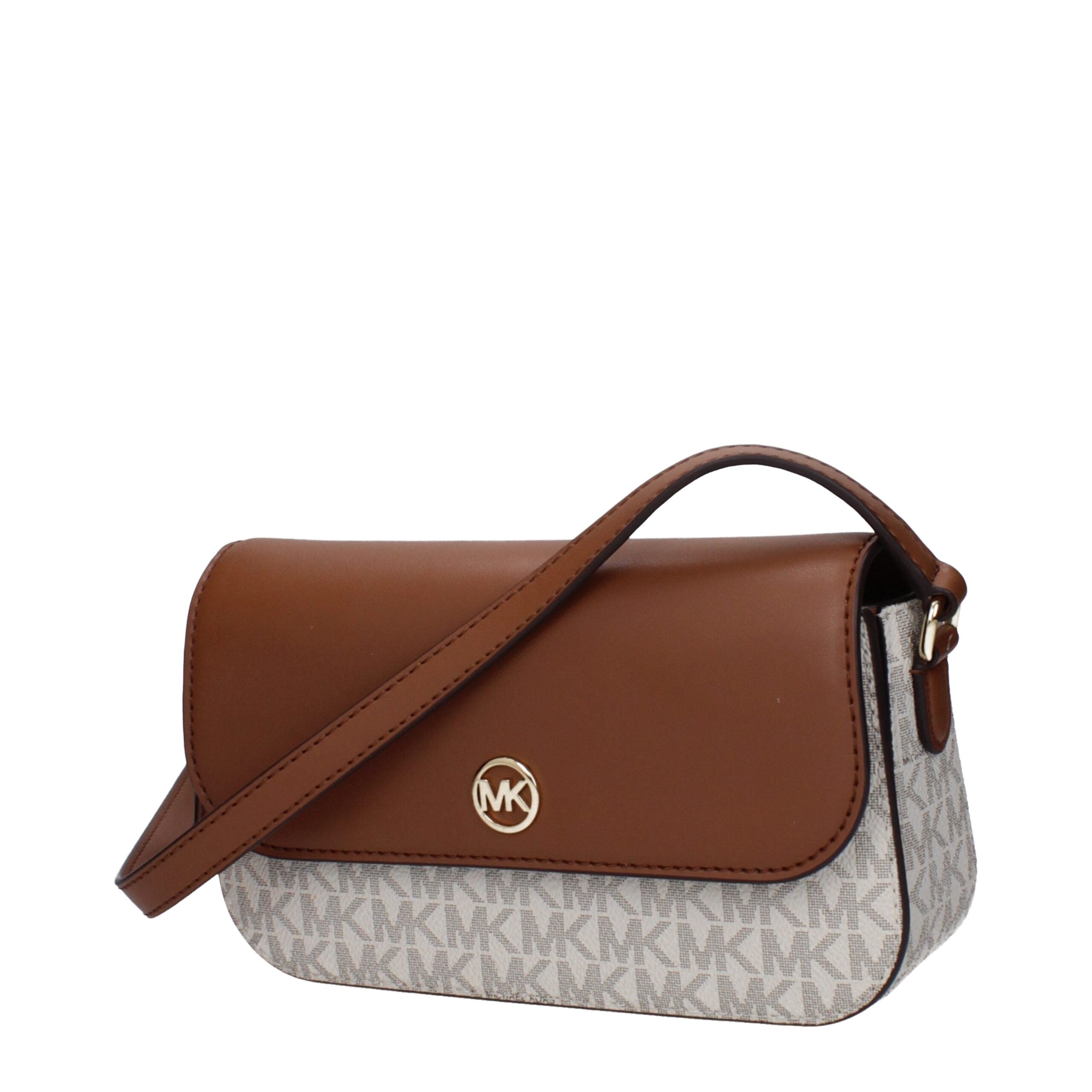 Michael Kors Brown Fabric Crossbody Bag Michael Kors