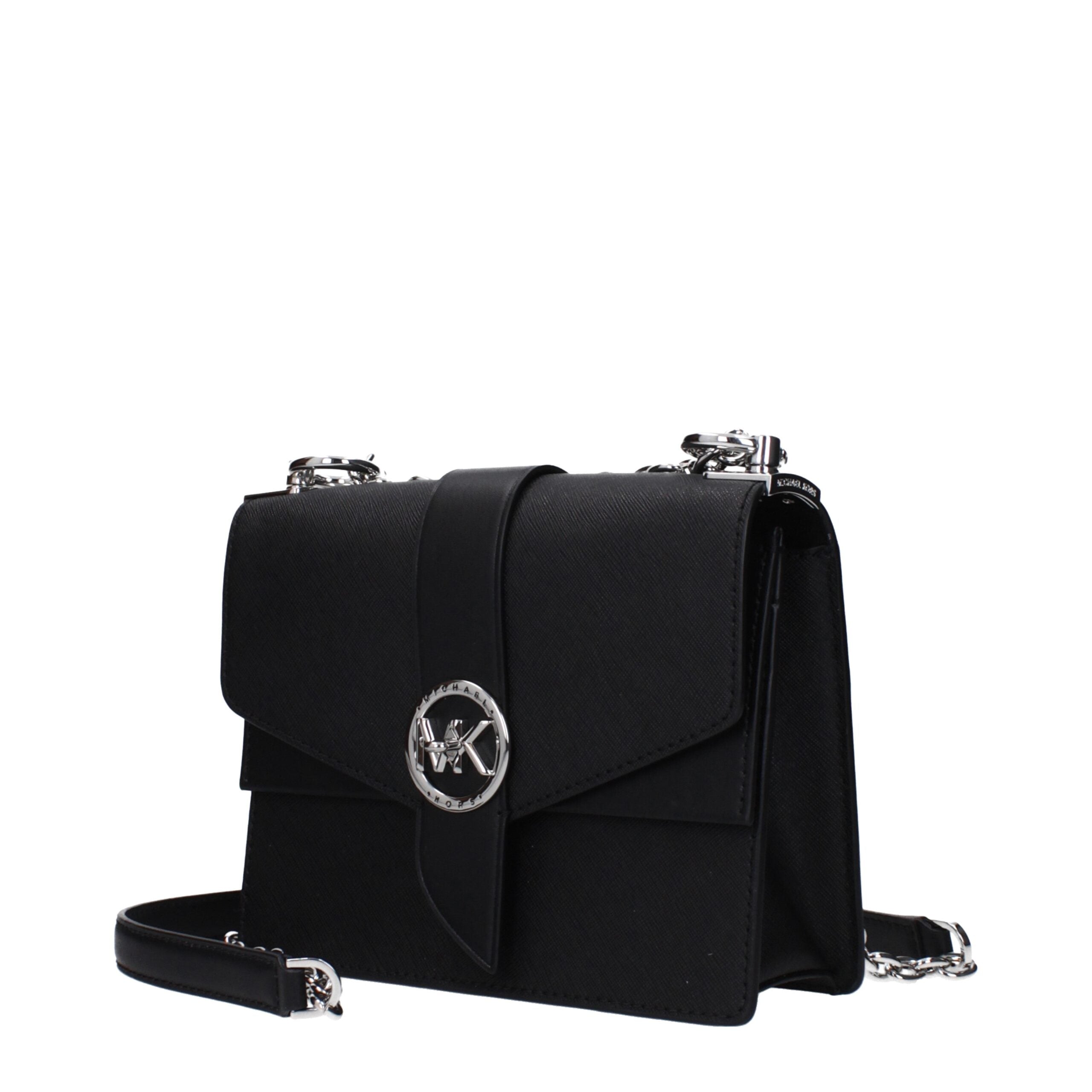 Michael Kors Black Leather Shoulder Bag Michael Kors