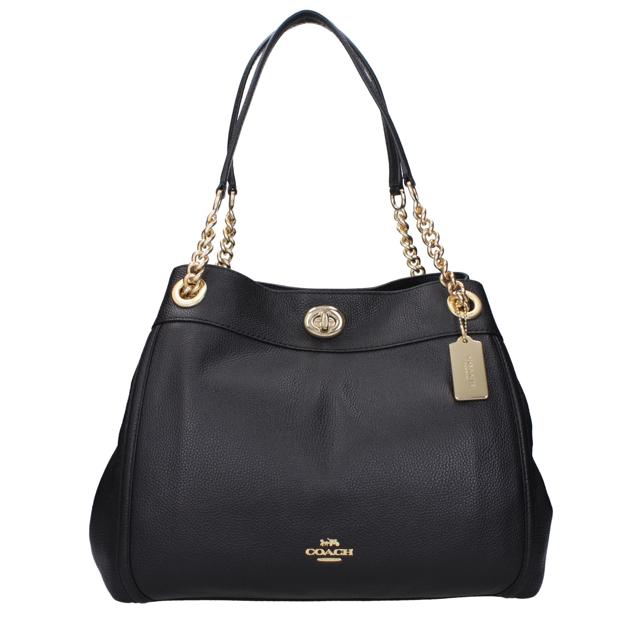 COACH Black Leather Shoulder Bag COACH