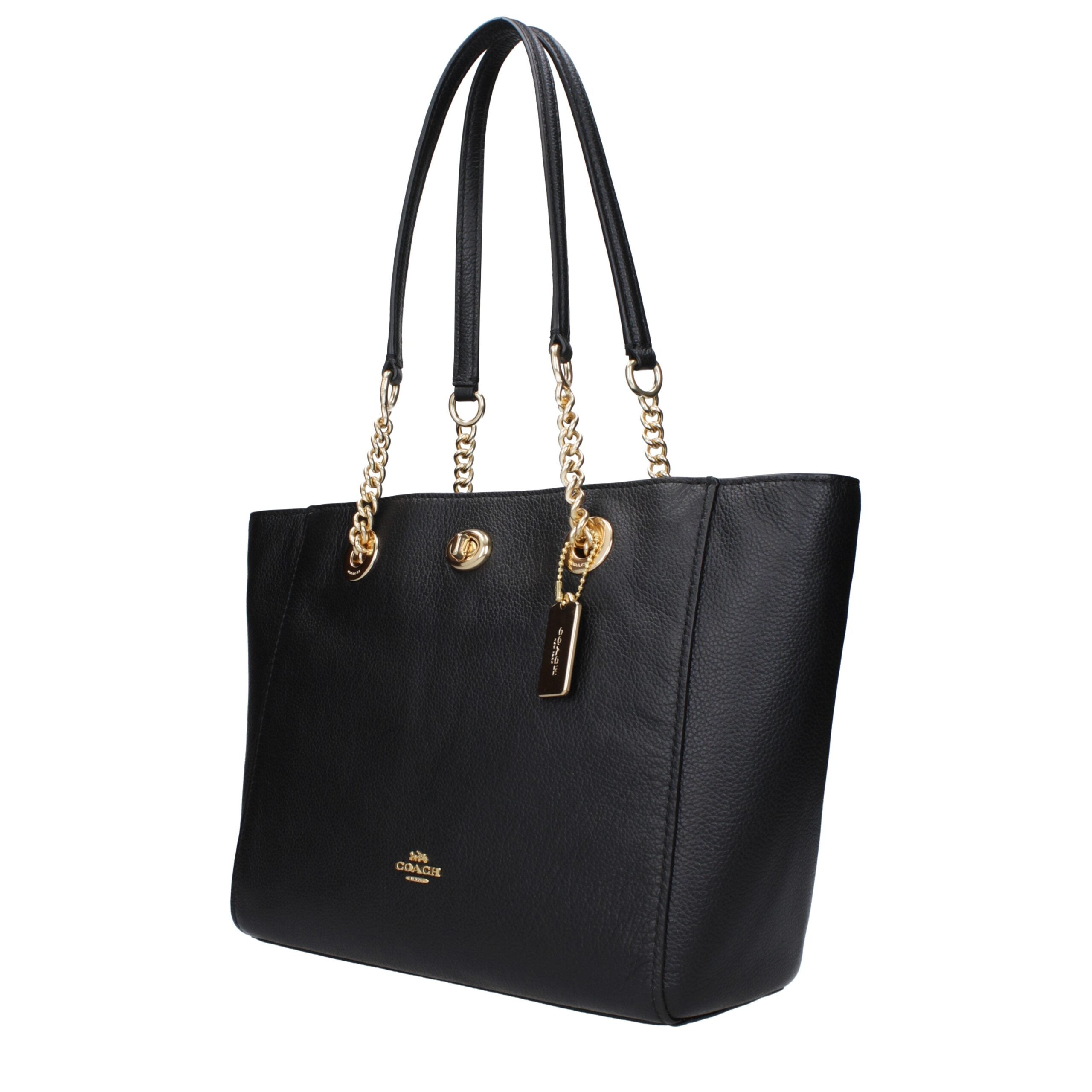 COACH Black Leather Shoulder Bag COACH