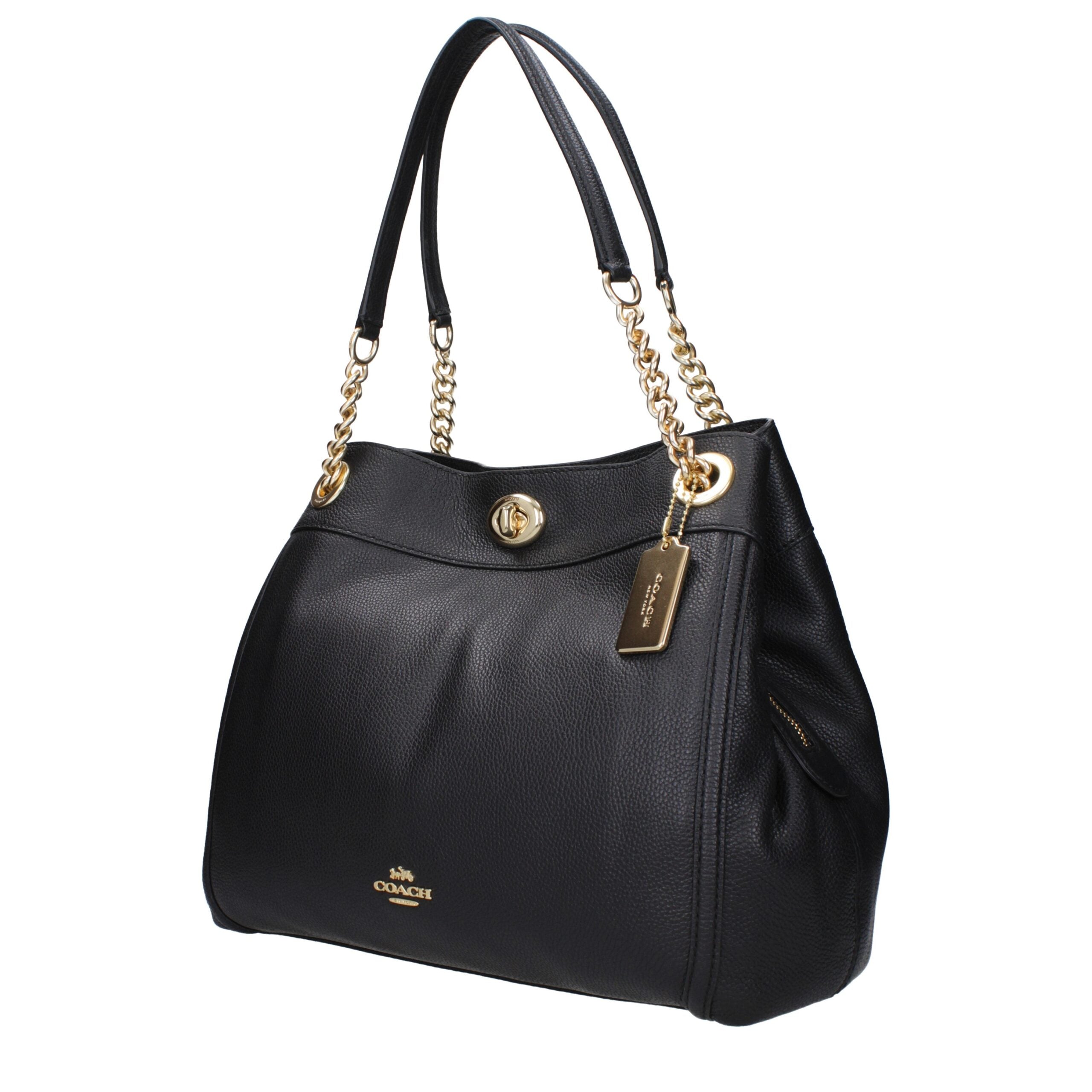 COACH Black Leather Shoulder Bag COACH