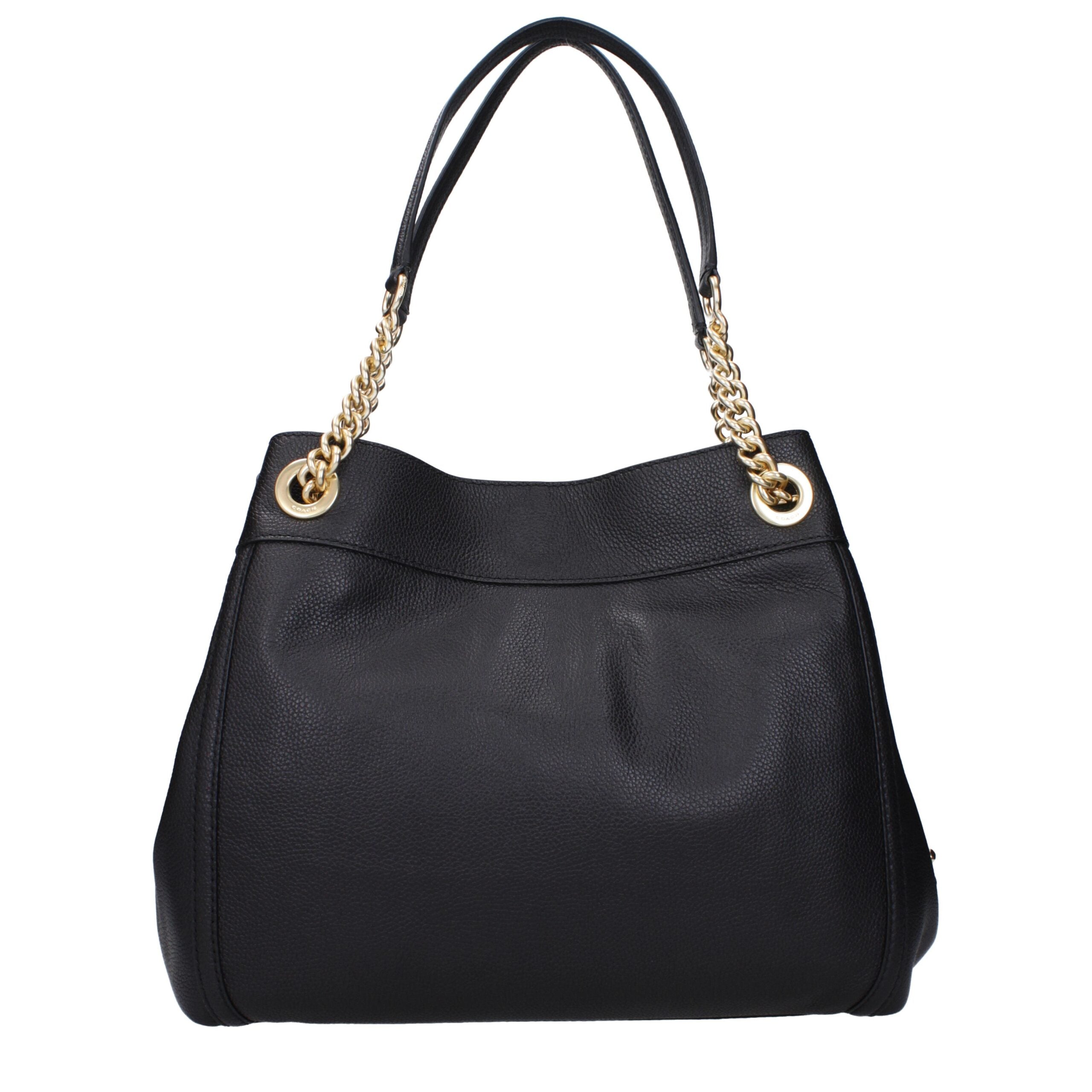 COACH Black Leather Shoulder Bag COACH