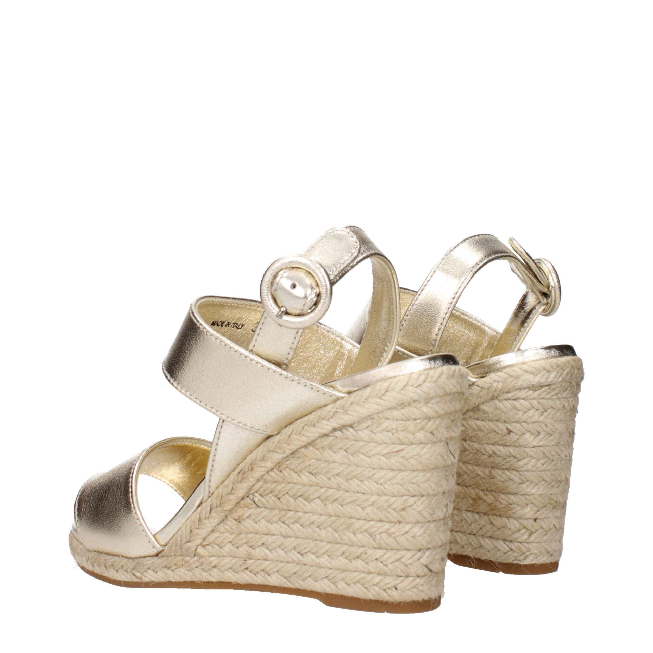 Prada Gold Leather Wedge Prada