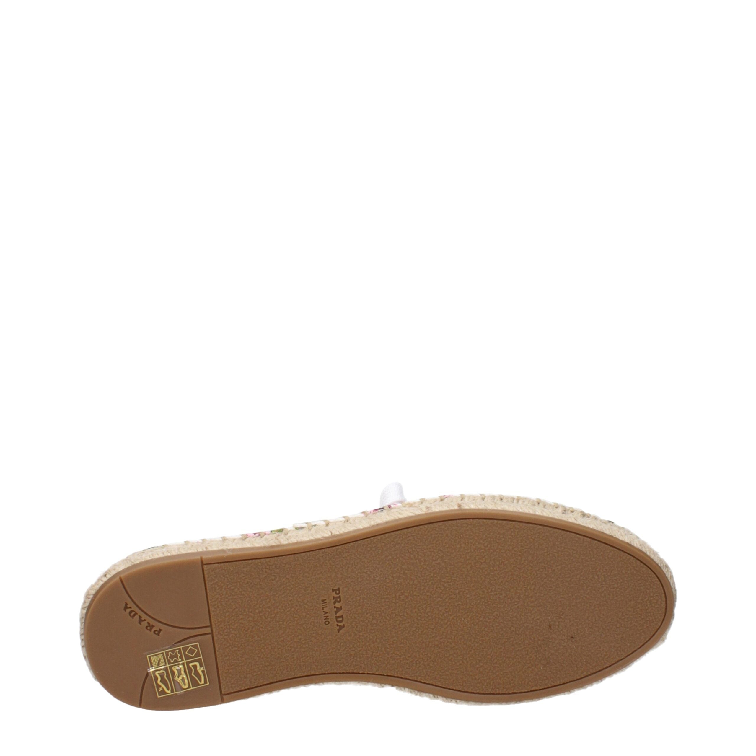 Prada White Fabric Espadrille Prada