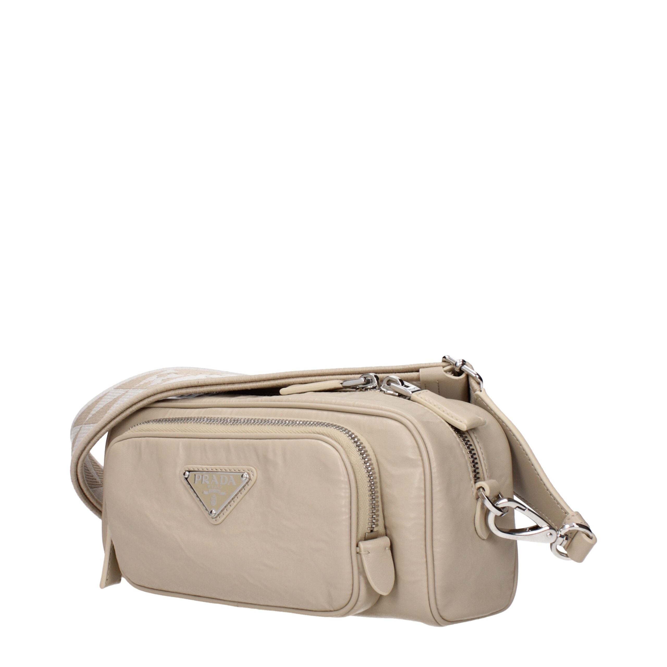 Prada Beige Leather Crossbody Bag Prada