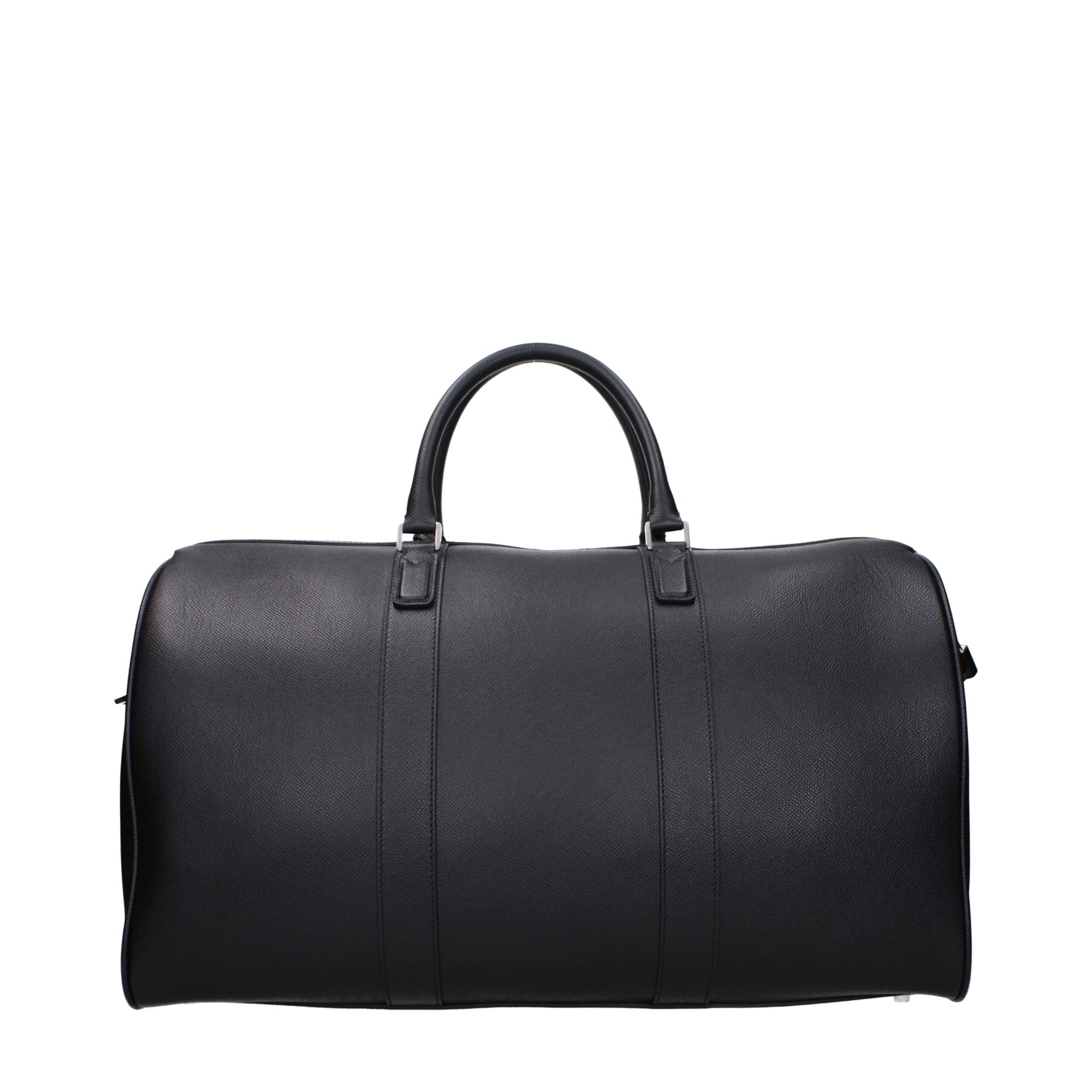 Burberry Black Leather Luggage And Travel Burberry