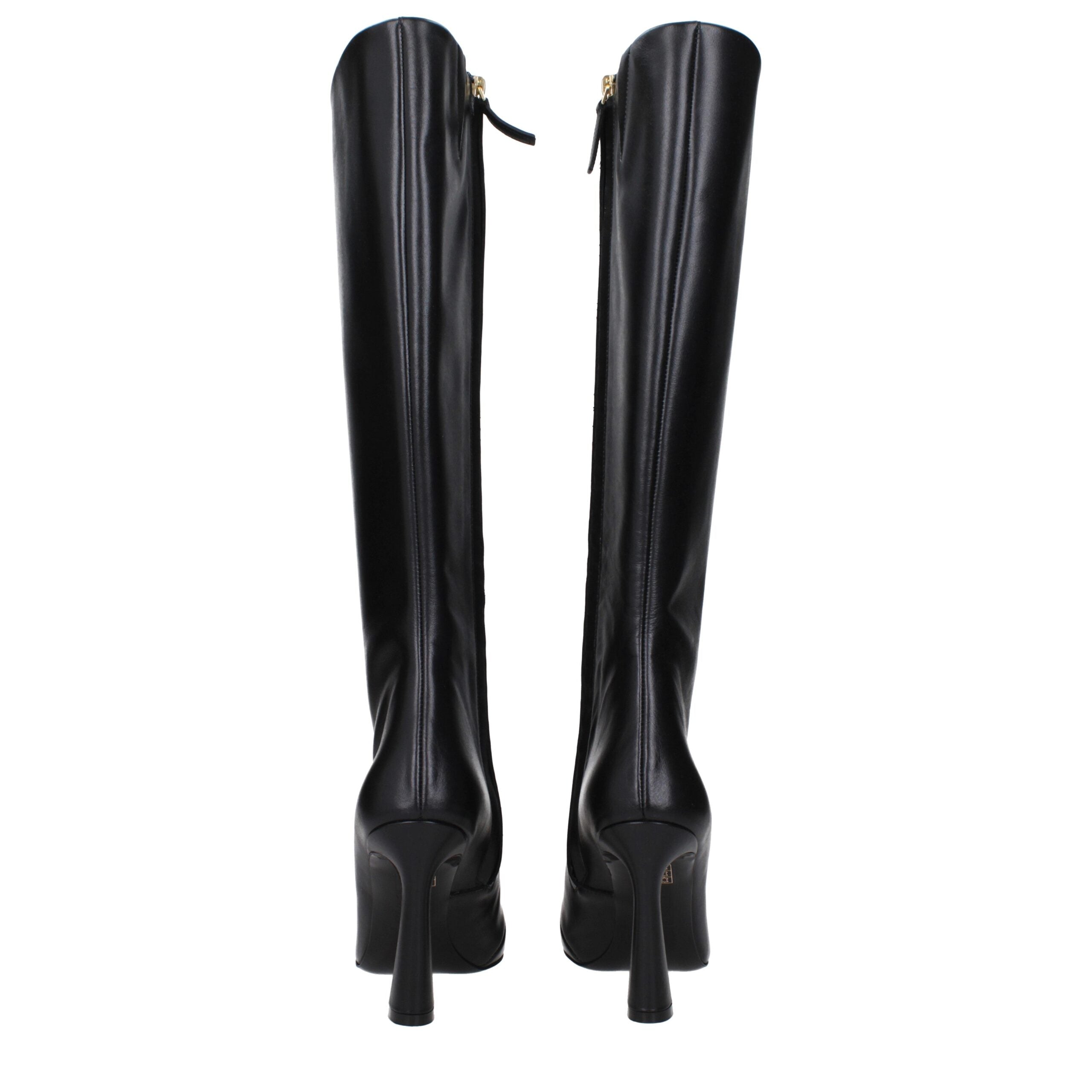 Versace Black Leather Boot Versace