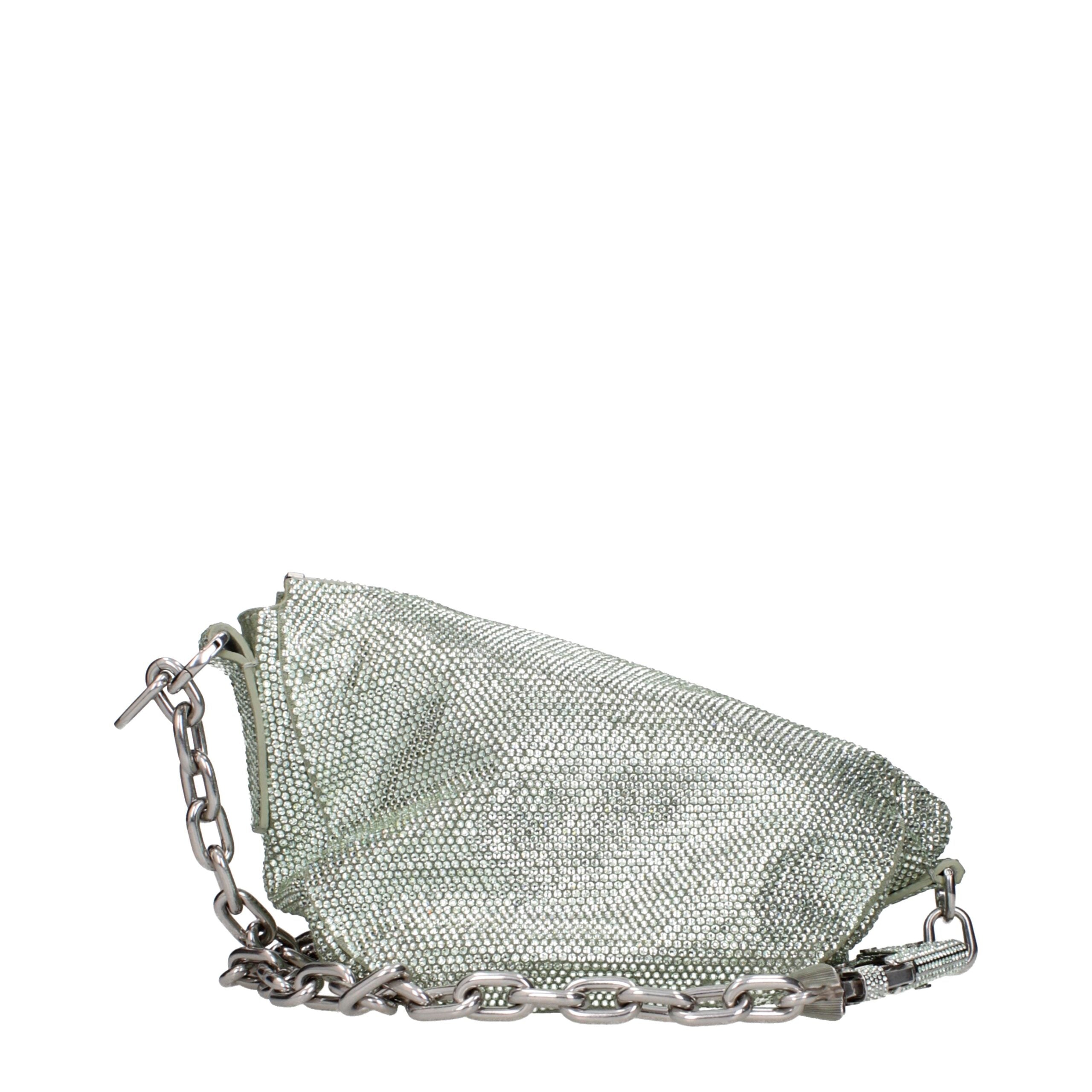 Burberry Green Leather Shoulder Bag Burberry