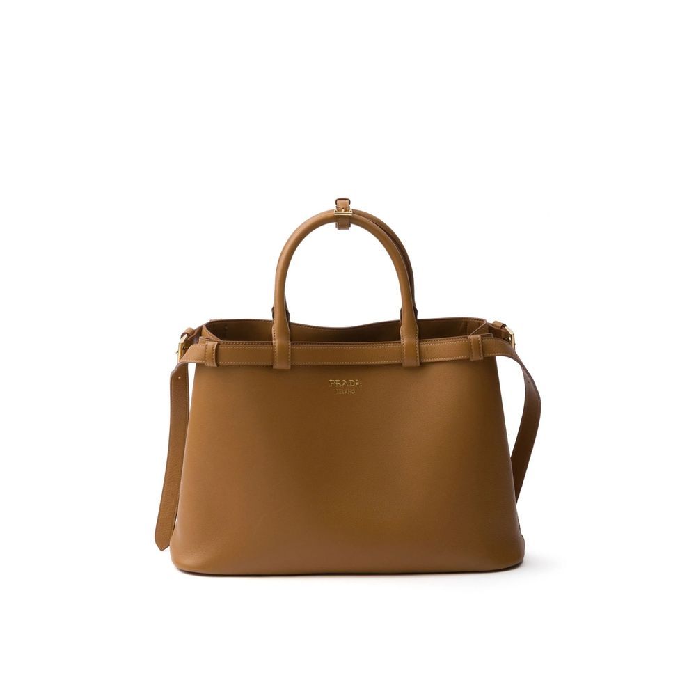 Prada Leather Buckle Handle Bag Prada