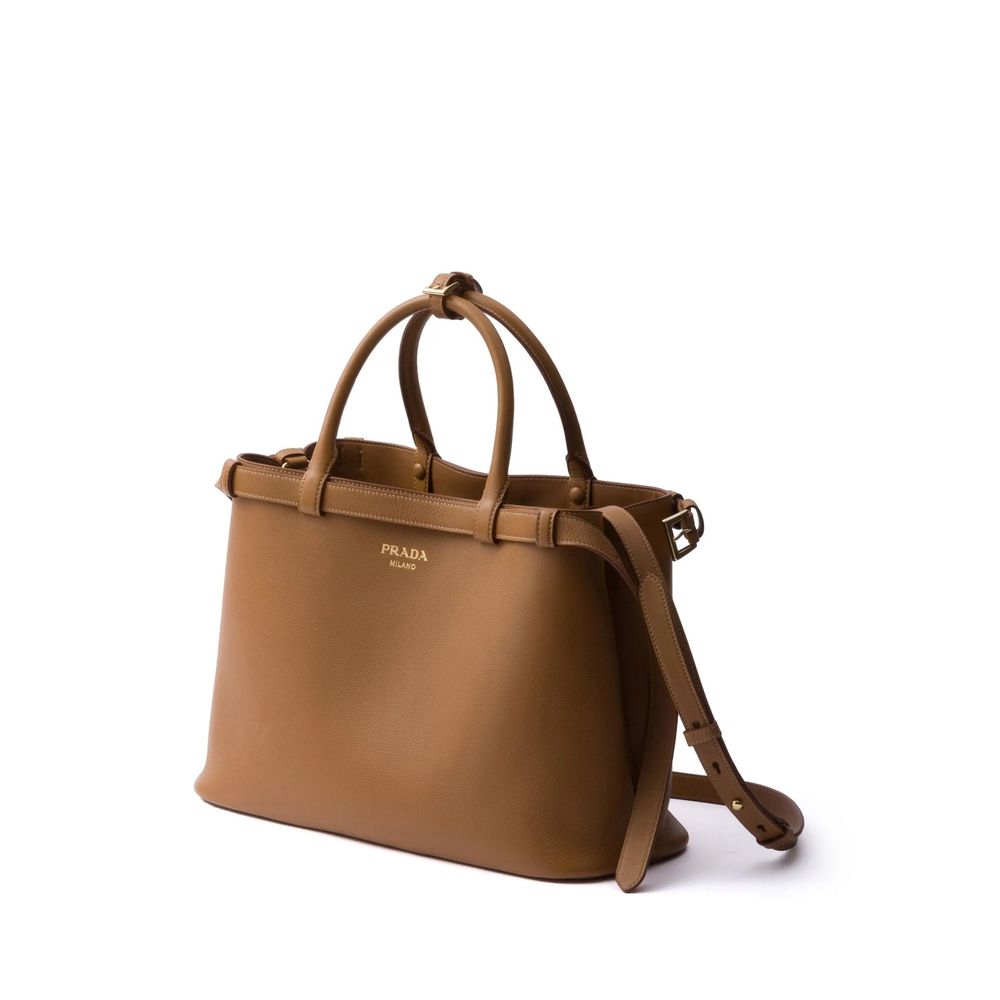 Prada Leather Buckle Handle Bag Prada