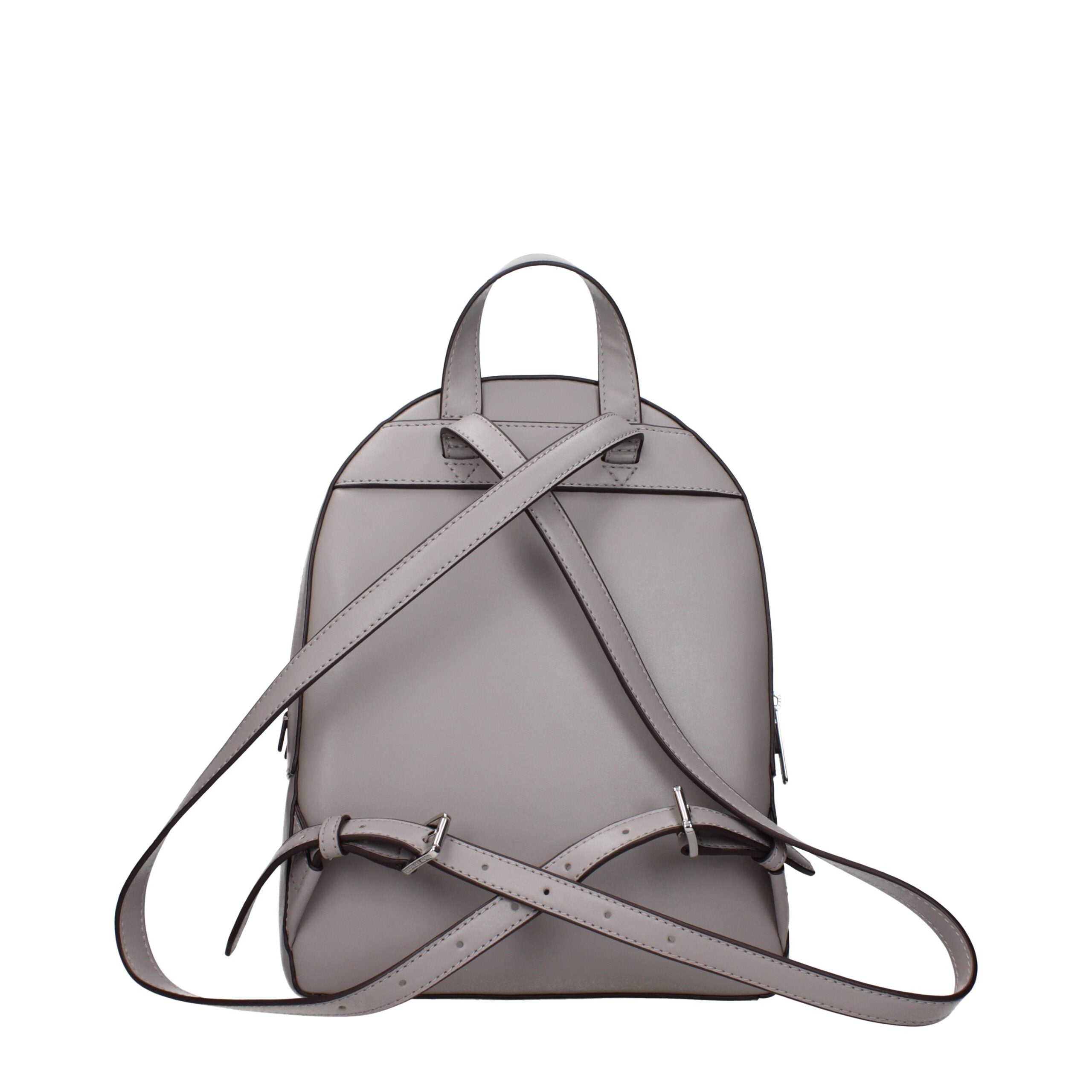 Michael Kors Gray Leather Backpack Michael Kors