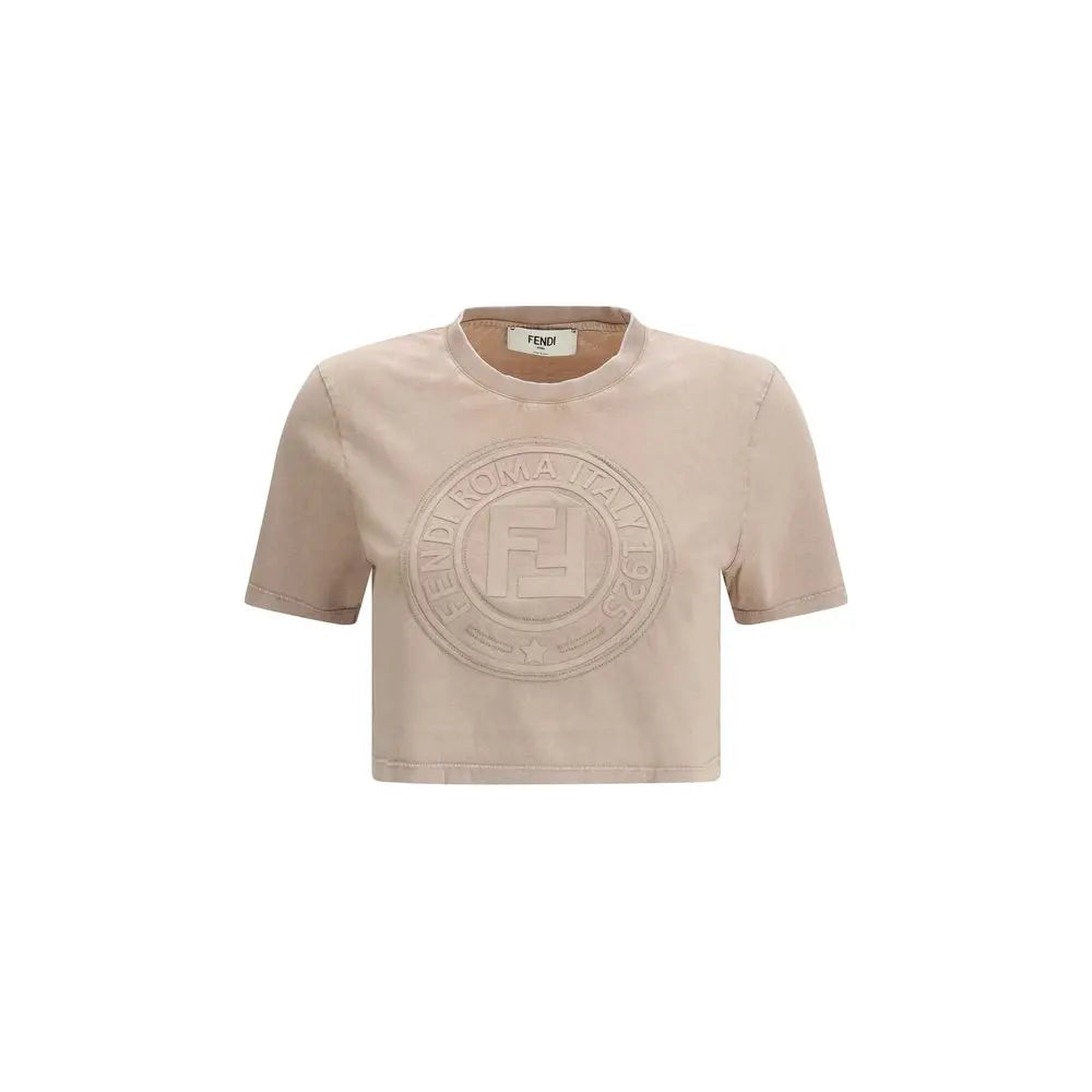 Fendi Cropped T-Shirt - MaraFormigone