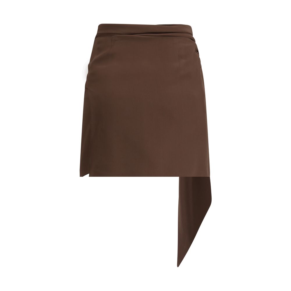 Prada Crepe de chine Mini Skirt Prada