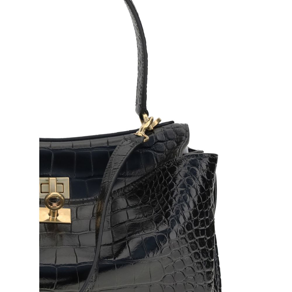 Balenciaga Rodeo Shoulder Bag in crocodile-print leather Balenciaga