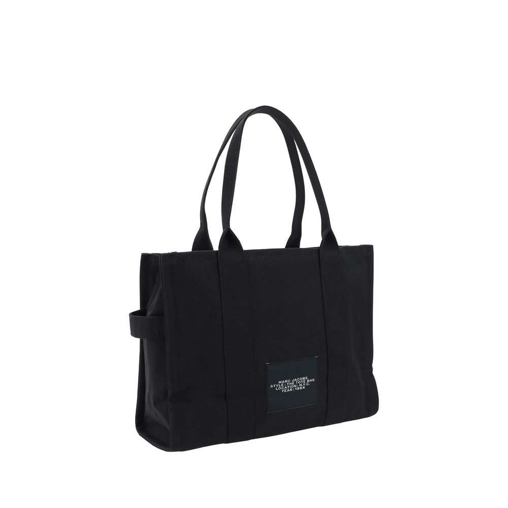 Bolsa de ombro Marc Jacobs em algodão preto