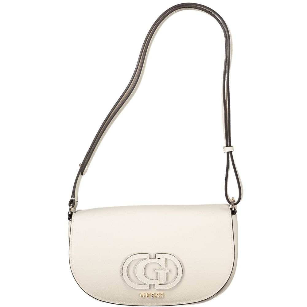 Bolsa feminina Guess Jeans branca de polietileno