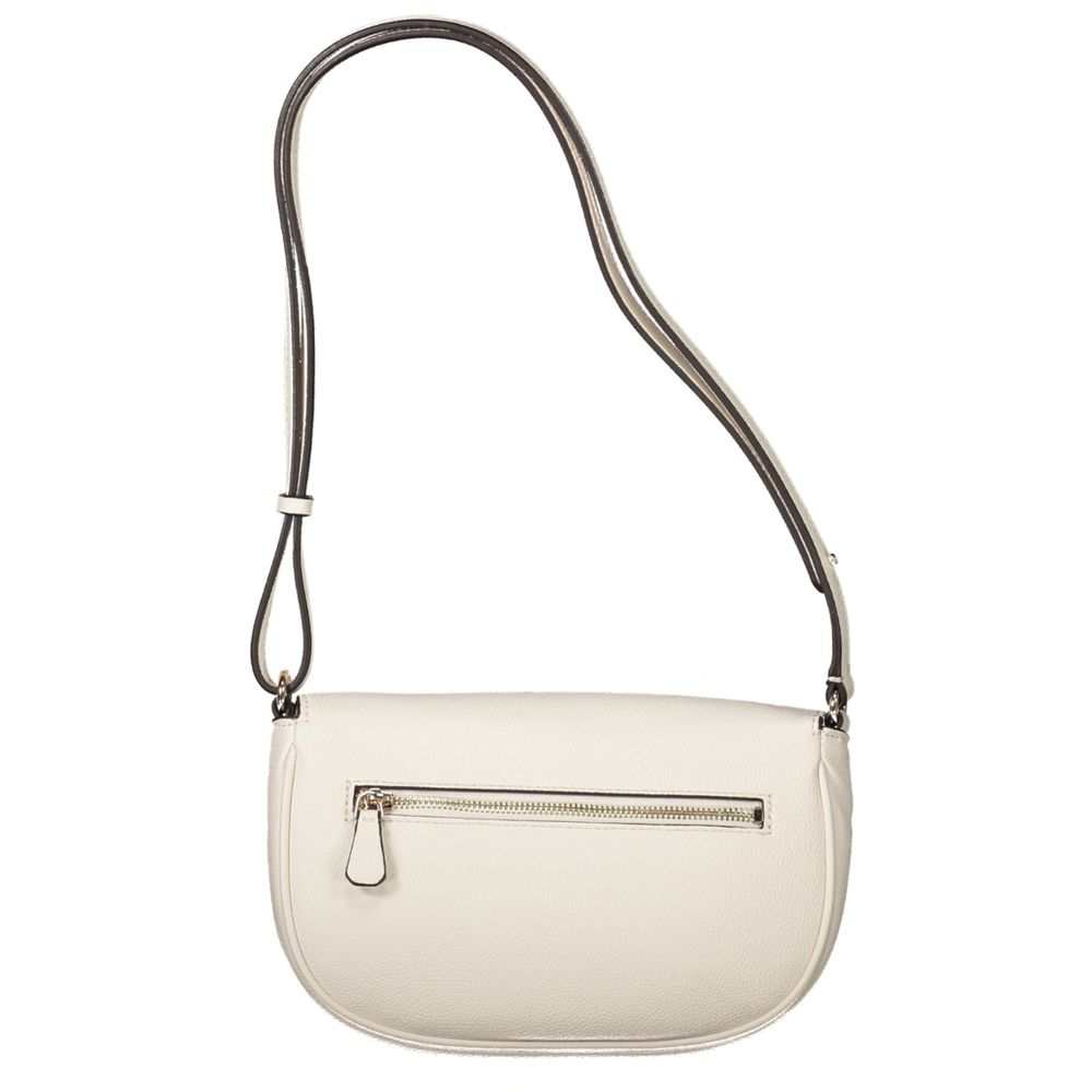 Bolsa feminina Guess Jeans branca de polietileno