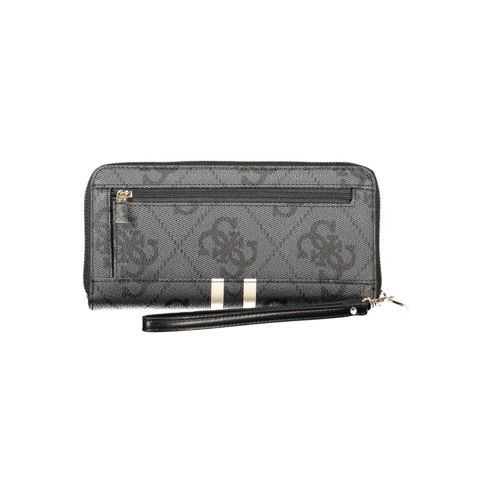 Guess Jeans Black Polyethylene Women Wallet Guess Jeans