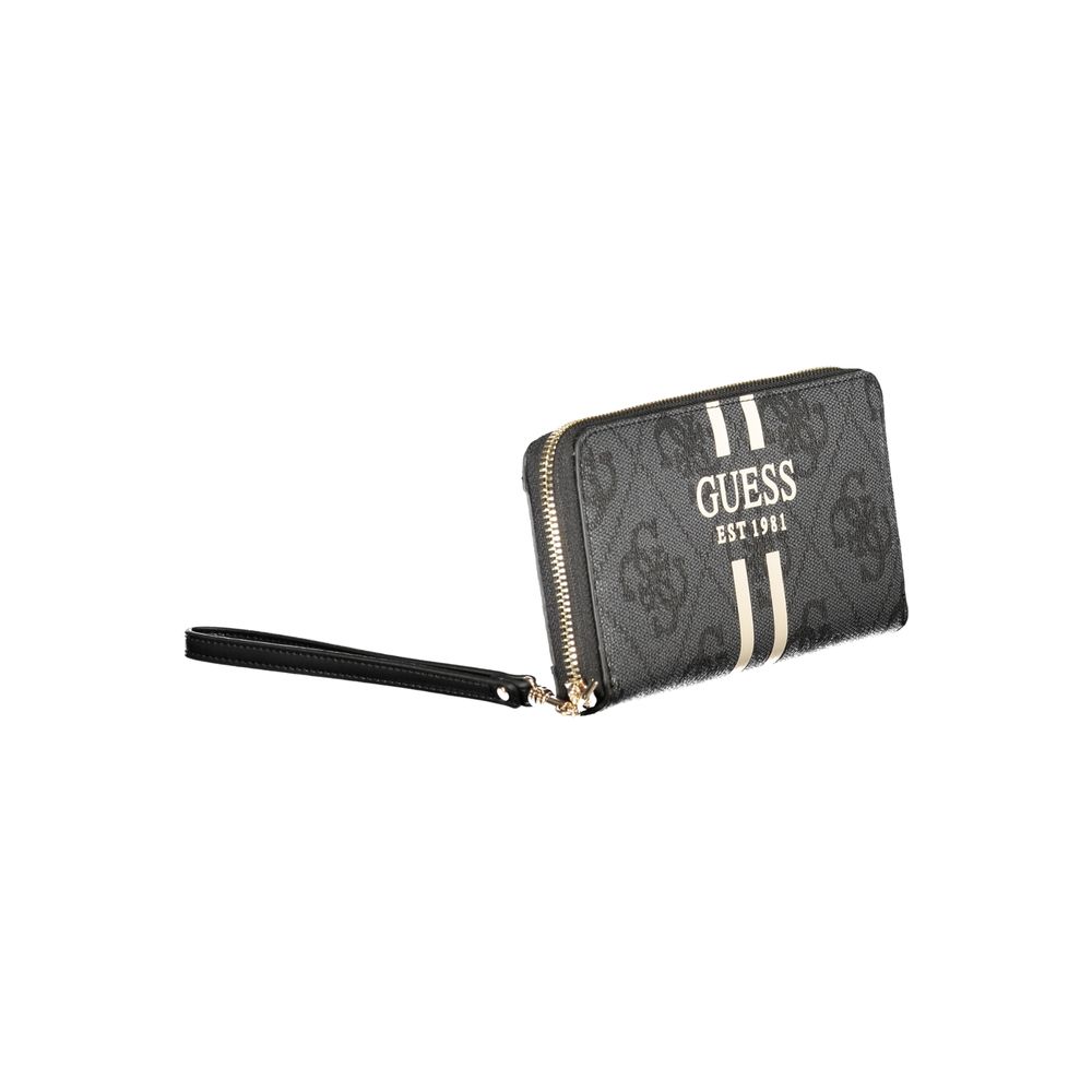 Guess Jeans Black Polyethylene Women Wallet Guess Jeans