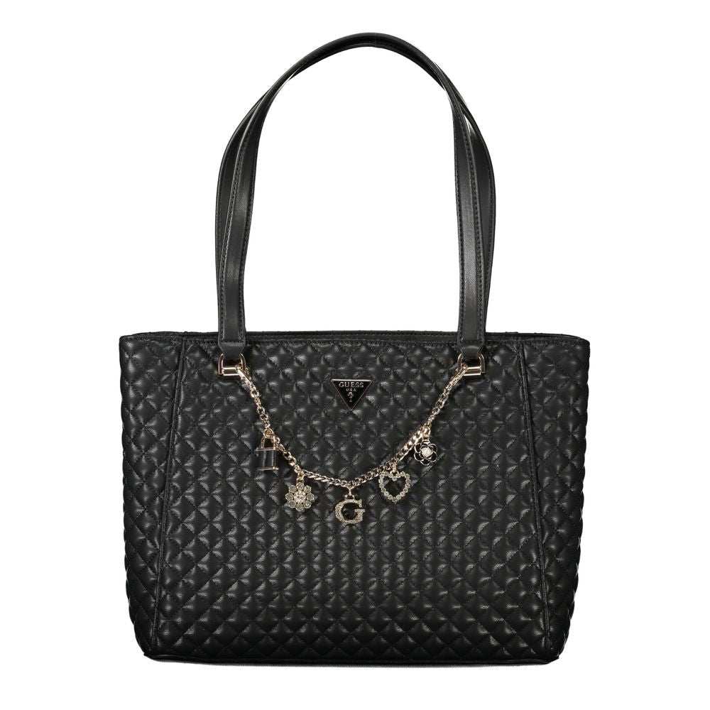 Bolsa feminina Guess Jeans em polietileno preto