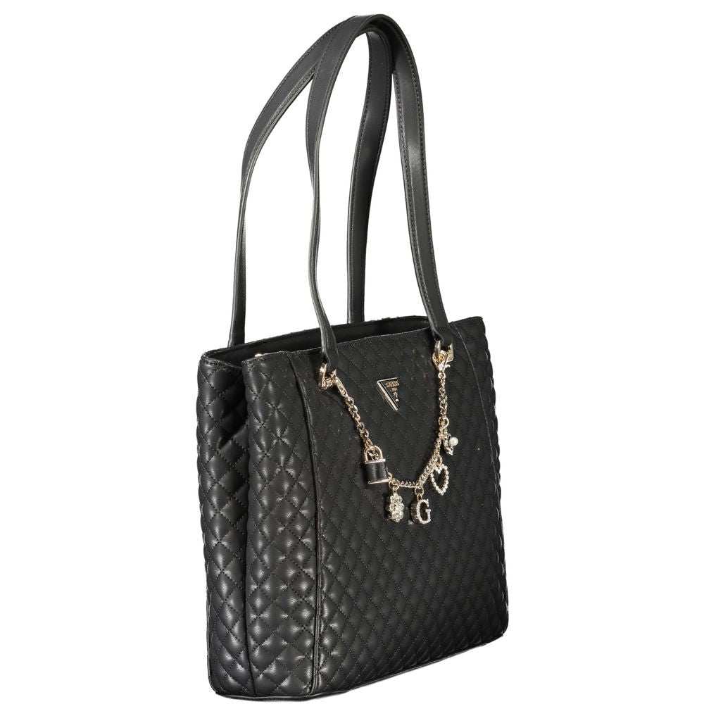 Bolsa feminina Guess Jeans em polietileno preto