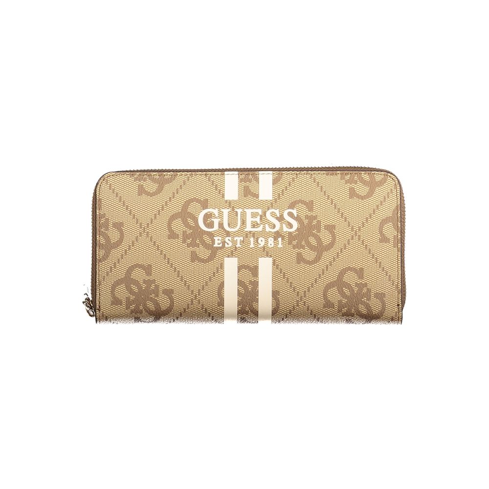 Guess Jeans Beige Polyethylene Women Wallet Guess Jeans
