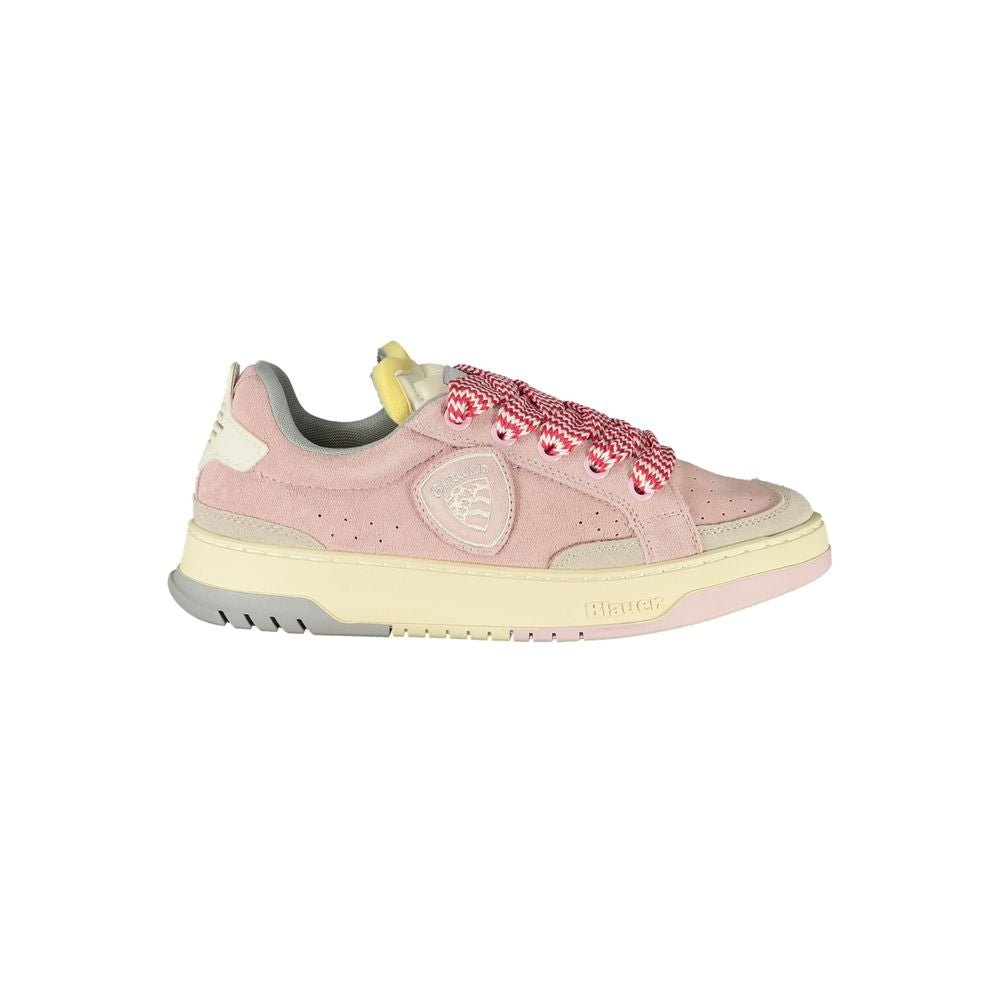 Blauer Pink Leather Women Sneaker Blauer