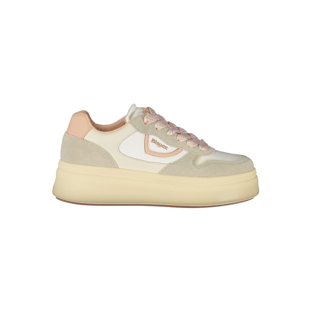 Blauer White Leather Women Sneaker Blauer