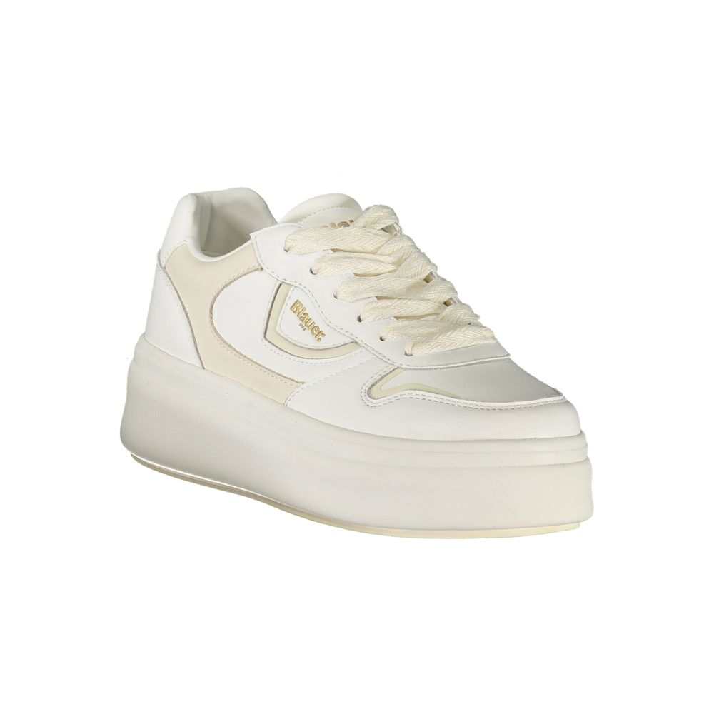 Zapatillas de mujer de piel blanca Blauer
