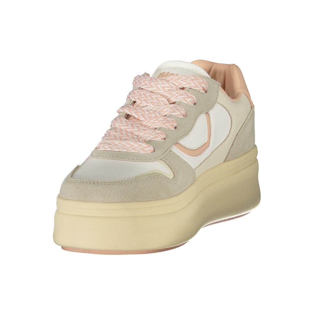 Blauer White Leather Women Sneaker Blauer