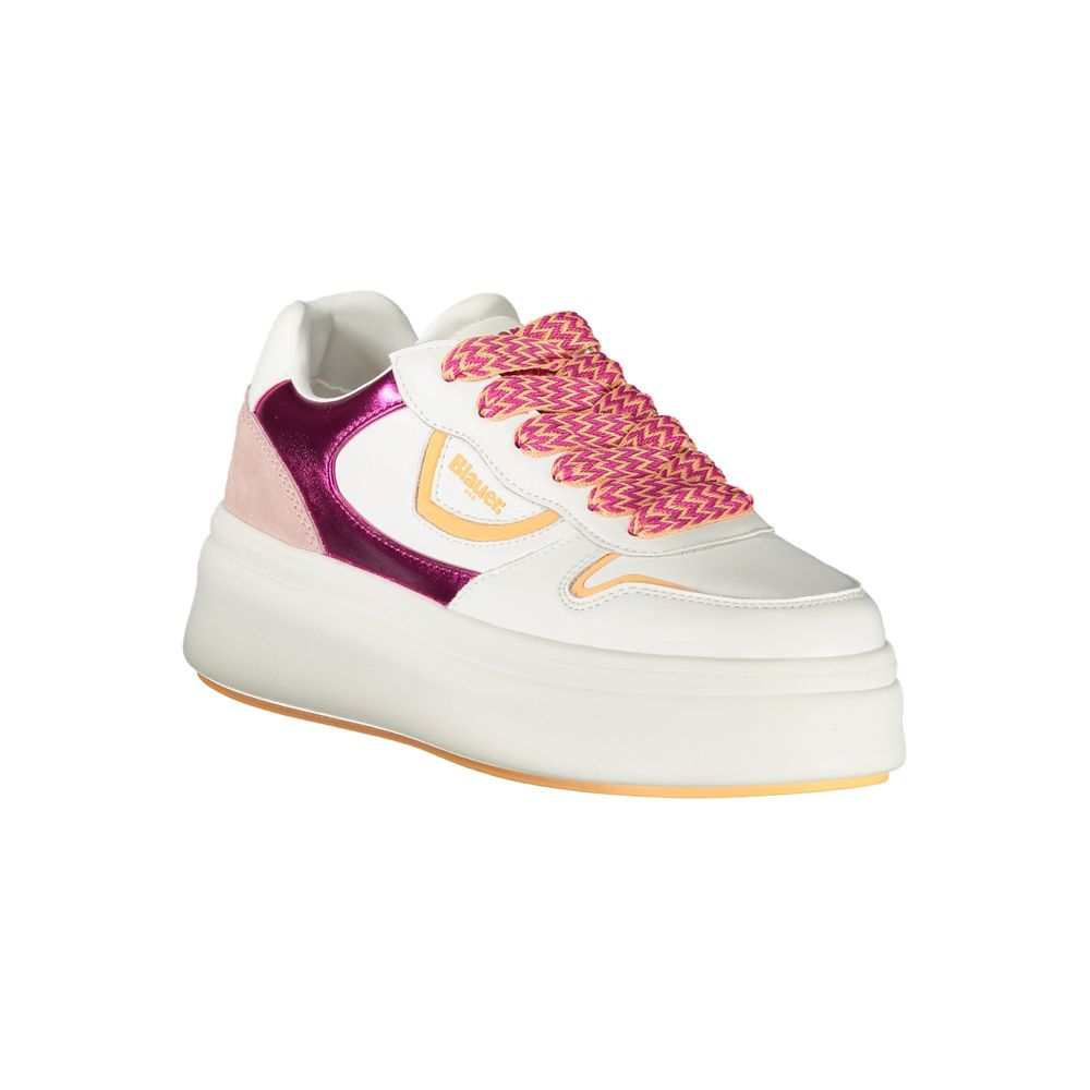 Zapatillas de mujer de piel blanca Blauer