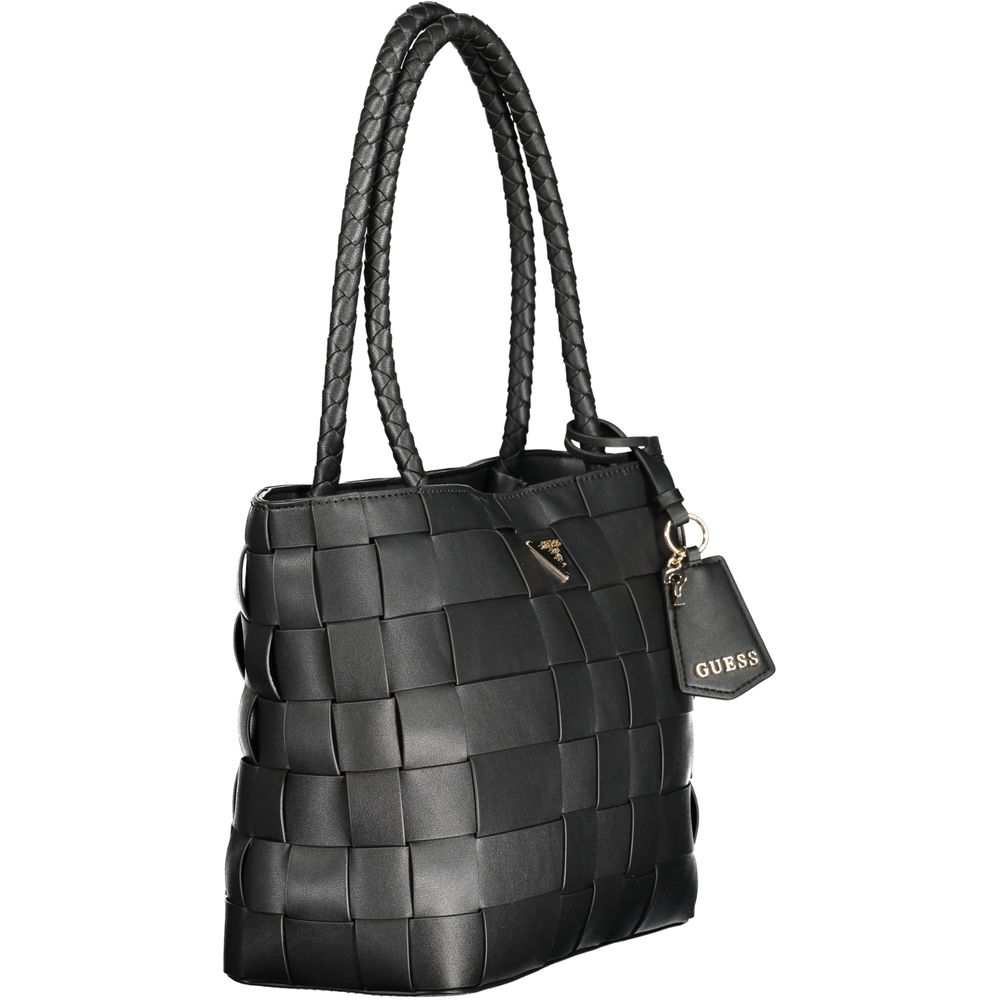 Bolsa feminina Guess Jeans em polietileno preto