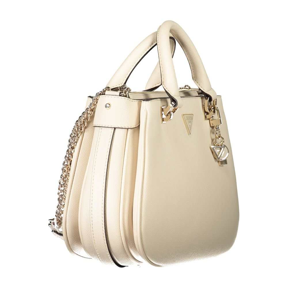 Bolso de mano Guess Jeans color beige de polietileno