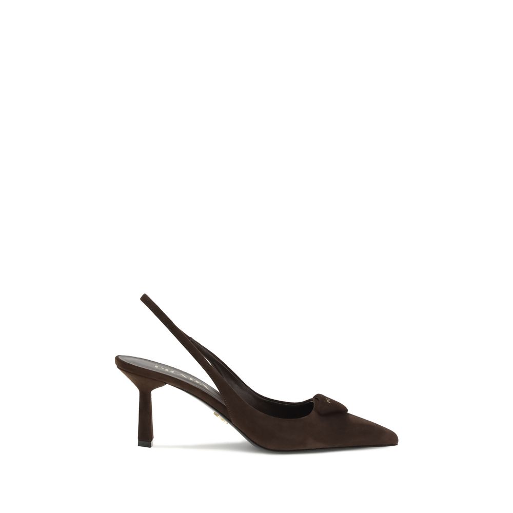 Prada Suede Slingback Pumps Prada
