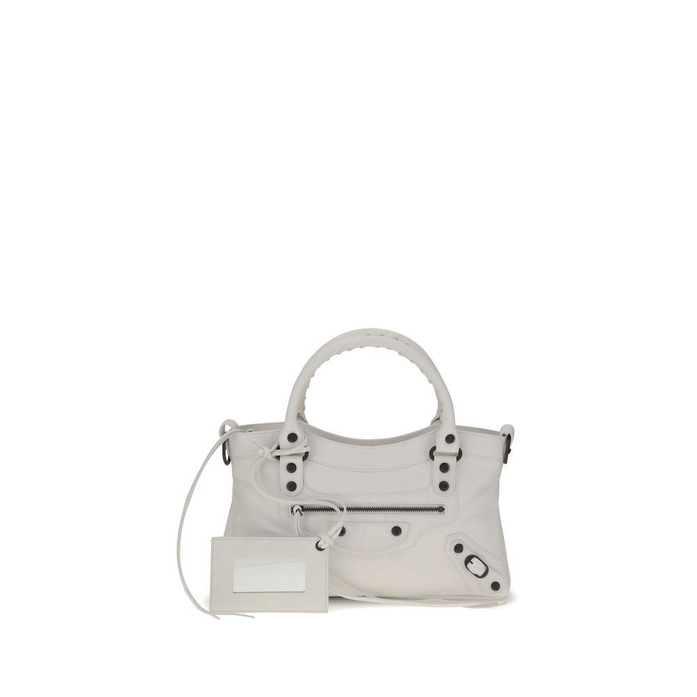 Bolsa Balenciaga Bos Taurus em couro de bezerro branco