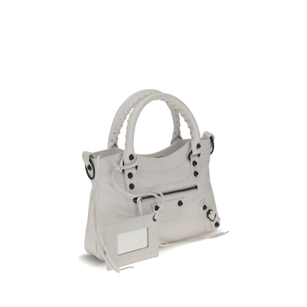 Bolsa Balenciaga Bos Taurus em couro de bezerro branco
