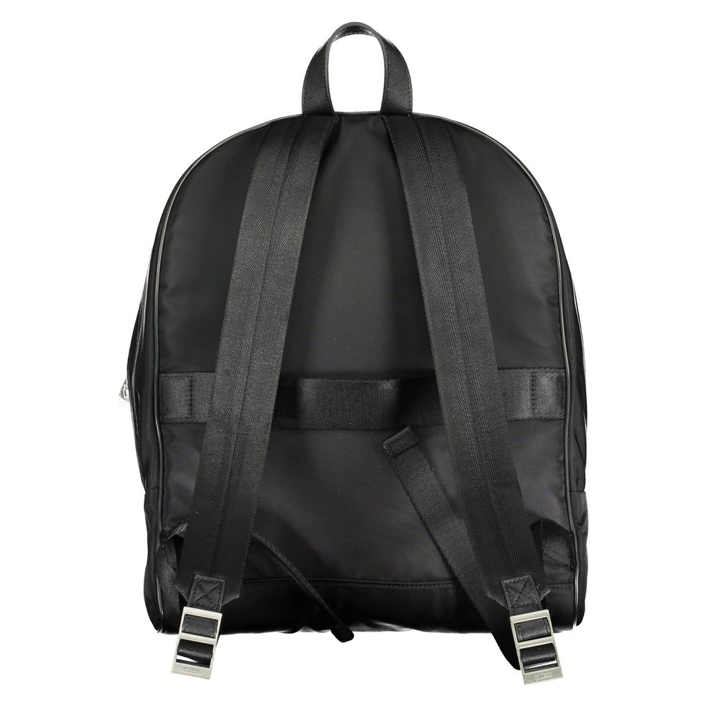 Guess Jeans Nero Nylon Men Backpack