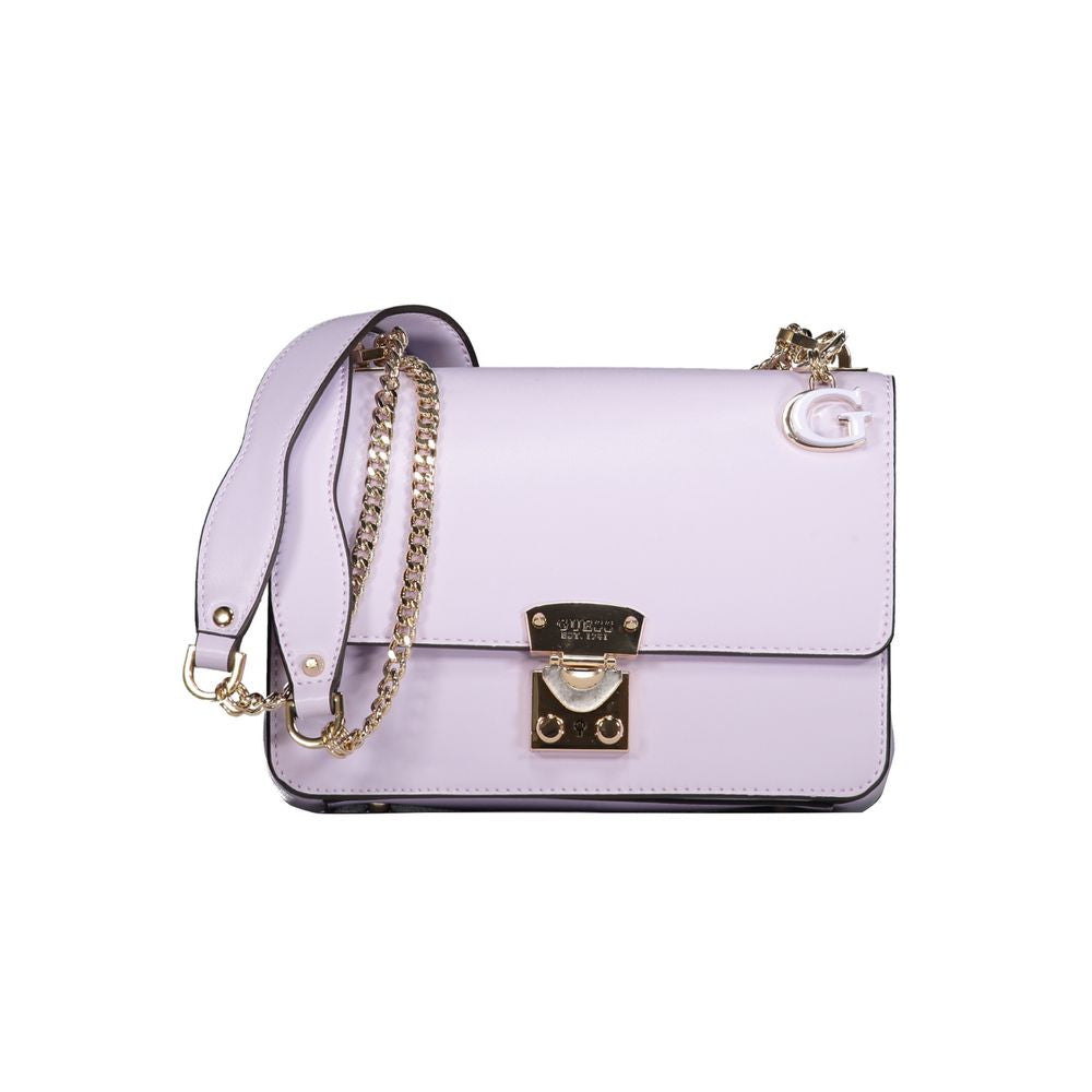 Bolso de mano Guess Jeans morado de polietileno