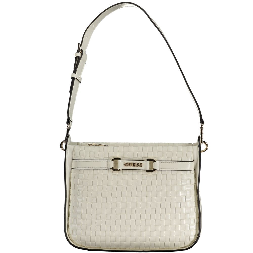 Bolso de mano Guess Jeans blanco de polietileno