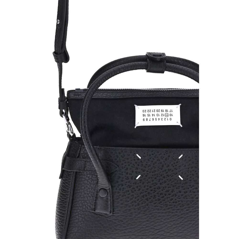 Bolsa Margiela Bos Taurus em couro de bezerro preto