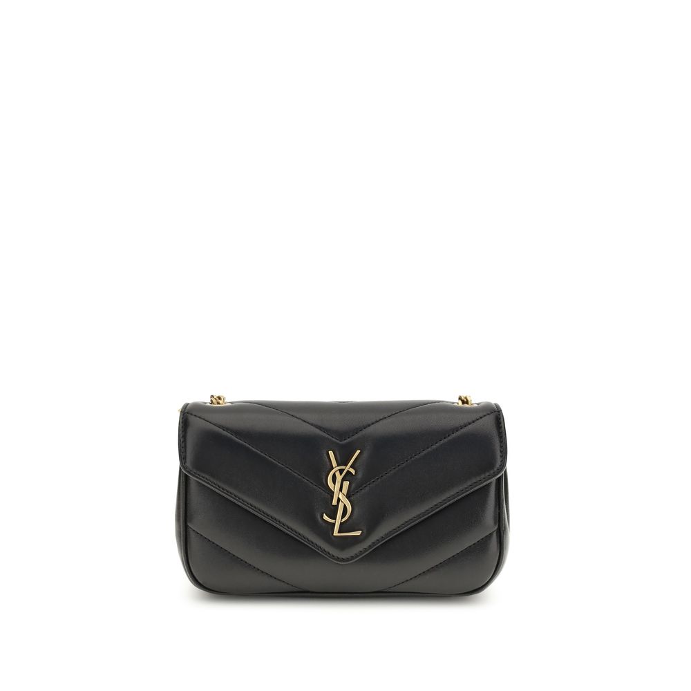 Bolso de hombro Saint Laurent Black Lamb Ovis Aries