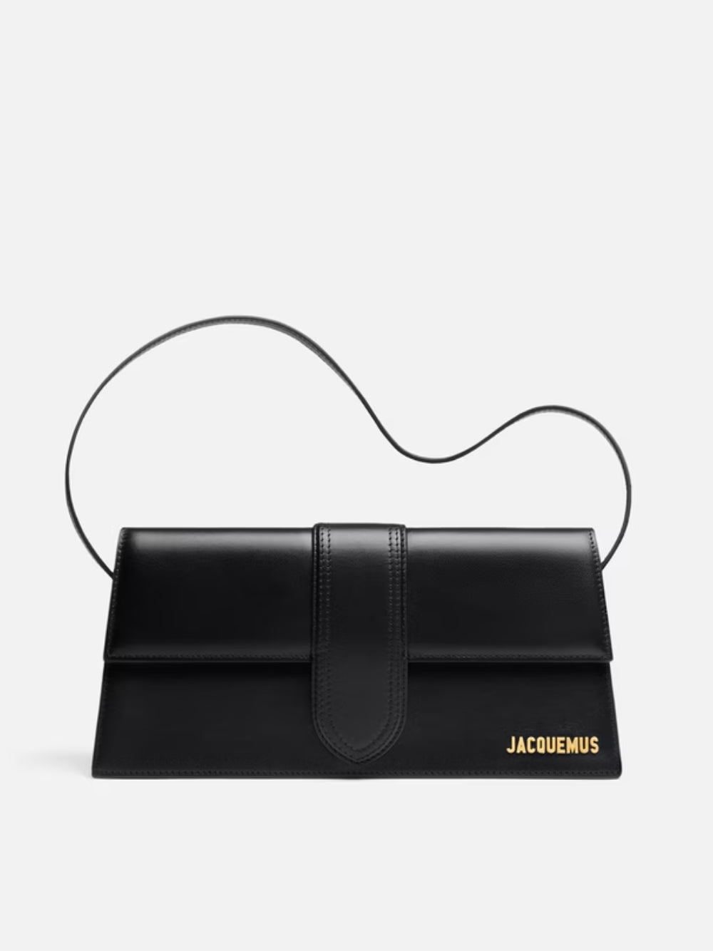 Jacquemus Black  leather Le Bambino Long bag