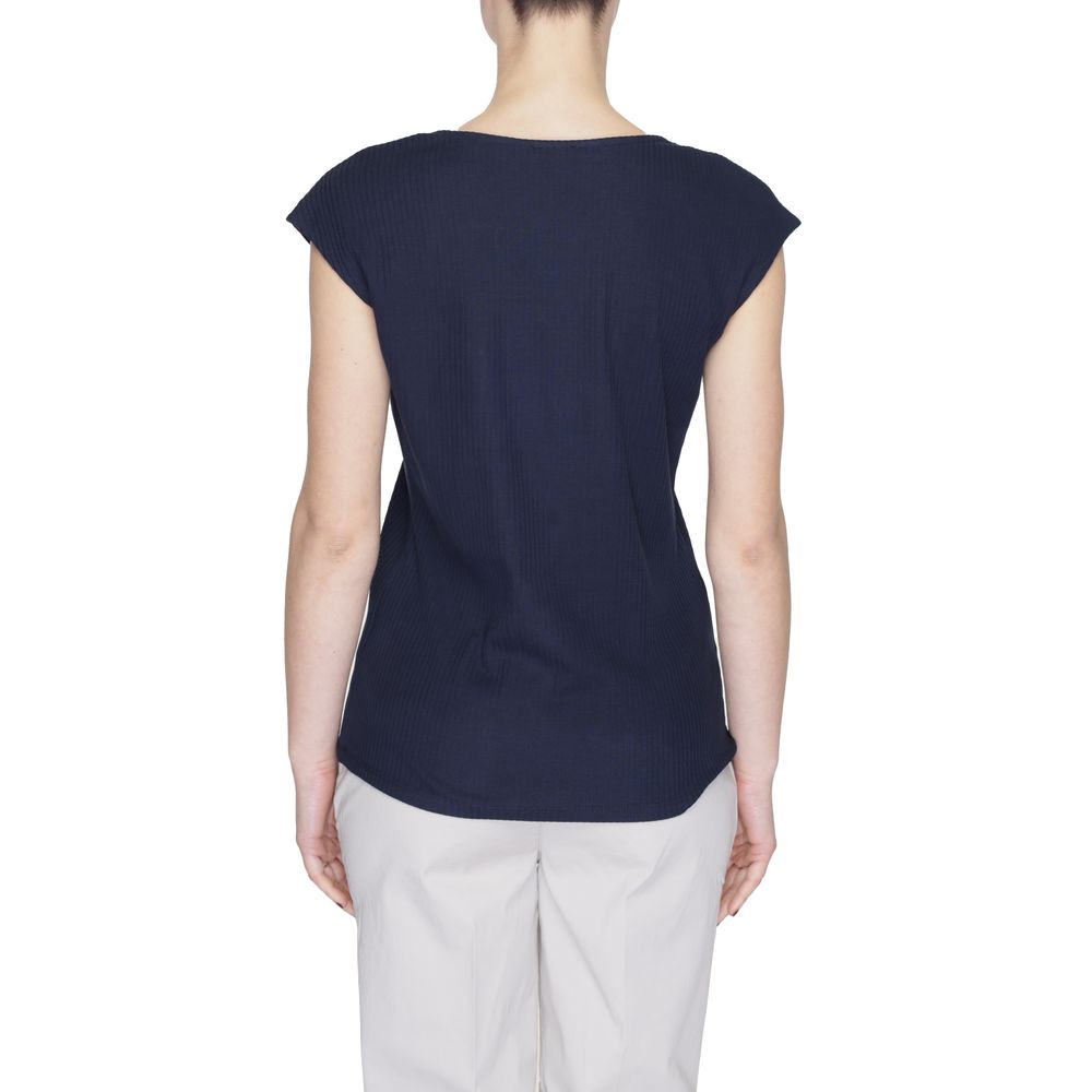 Street One Blue Cotton T-Shirt Street One