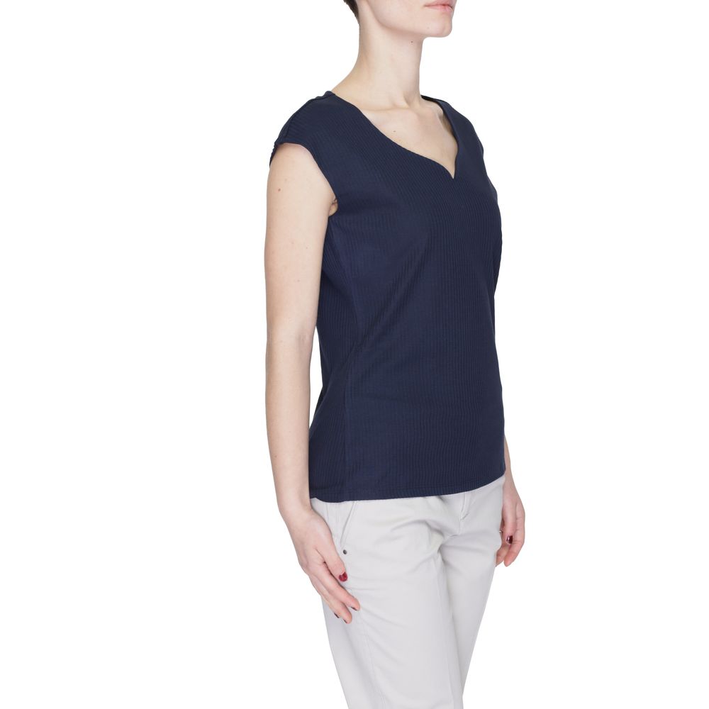 Street One Blue Cotton T-Shirt Street One